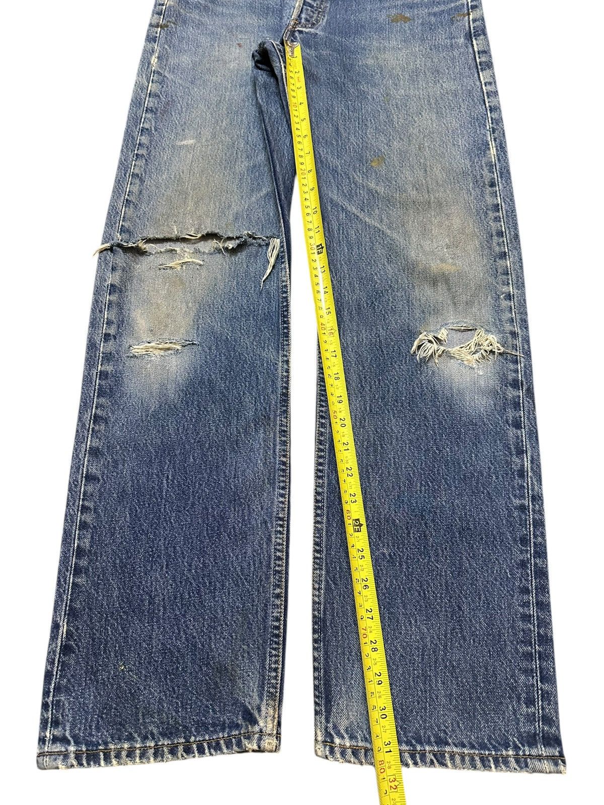 Levi's Vintage 90s Levis 501 Faded Wash Distress Style Loose Jeans Size US 32 / EU 48 - 13 Thumbnail