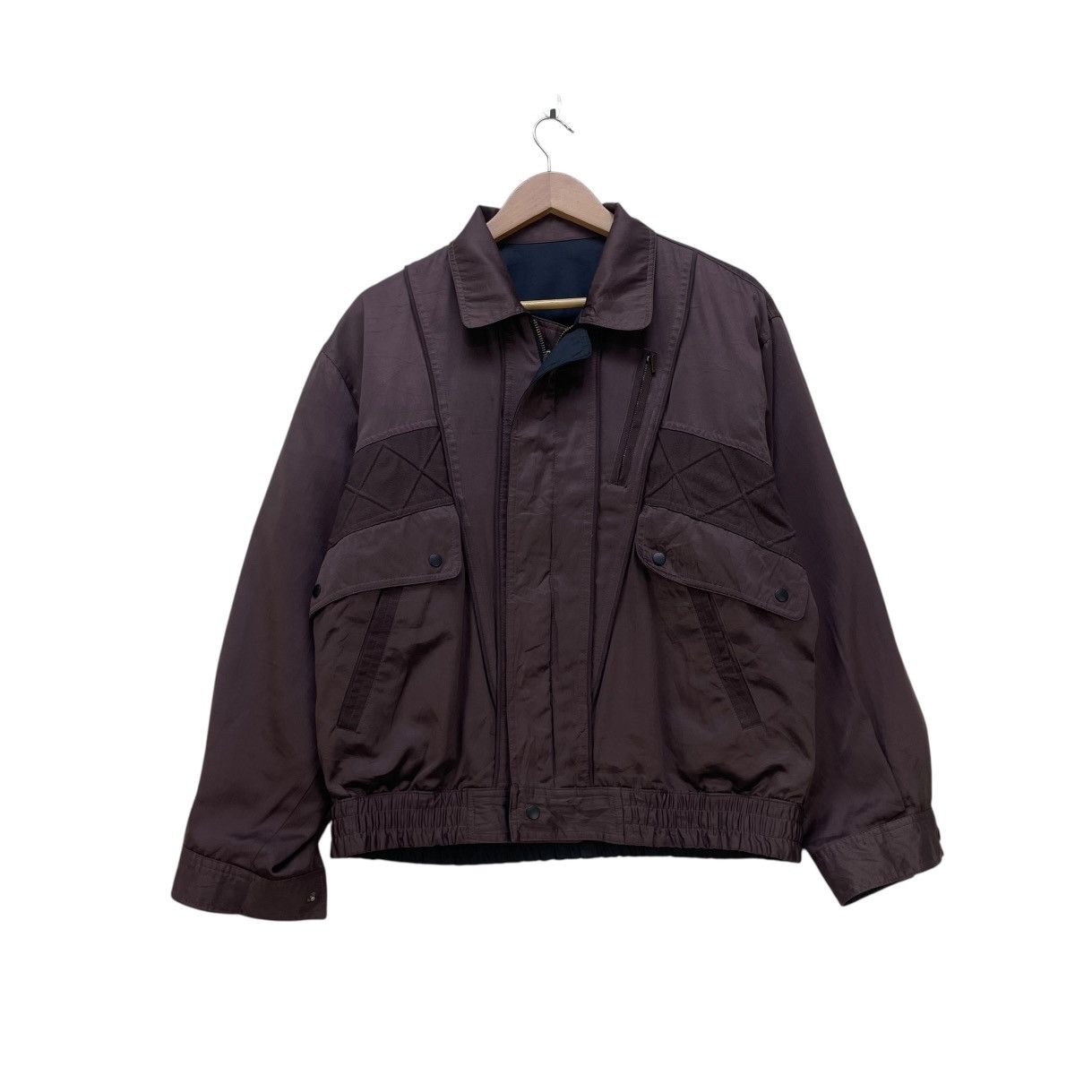 Issey Miyake 💥Vintage Japanese Brand Reversible Bomber Jacket Size US M / EU 48-50 / 2 - 4 Thumbnail
