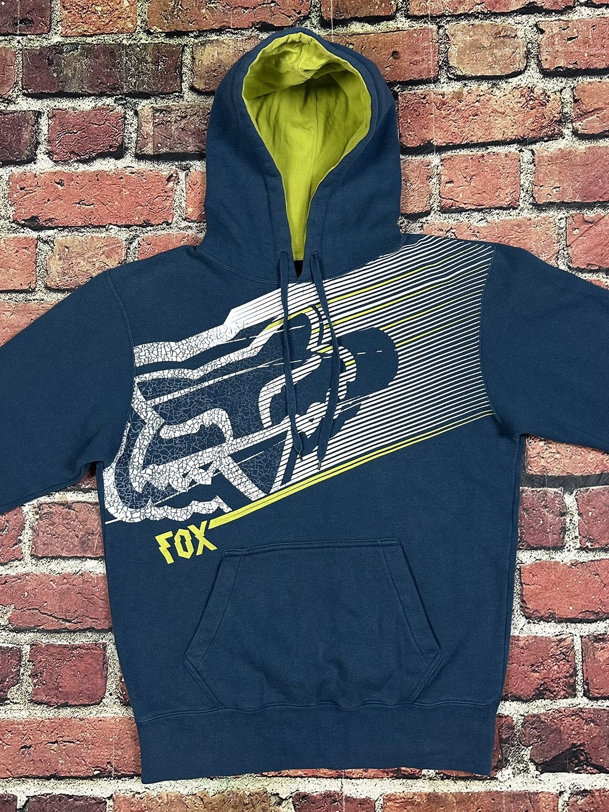 Fox Racing Y2K Vintage Fox Racing Hoodie Sweatshirt Cyber Grunge Size US M / EU 48-50 / 2 - 2 Thumbnail