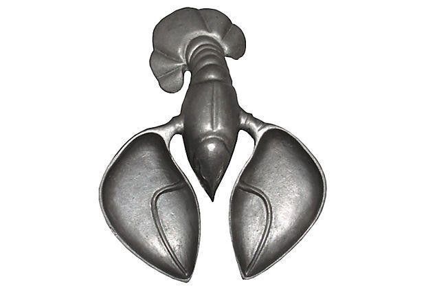 Designer Pewter Lobster Catchall Plate Dish Size ONE SIZE - 1 Thumbnail