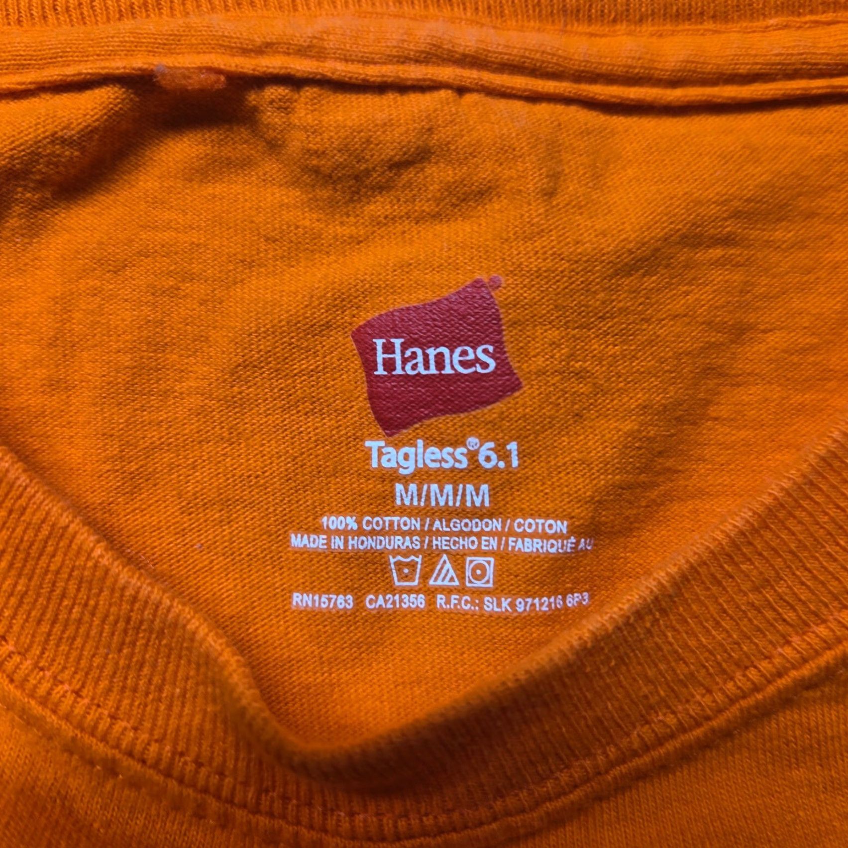Vintage VINTAGE VT Hokies Virginia Tech Orange Effect Shirt Adult M Medium T-Shirt Short Sleeve Mens Size US M / EU 48-50 / 2 - 3 Thumbnail