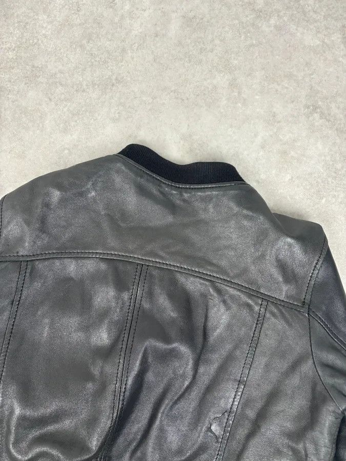 Dirk Bikkembergs AW2010 Bikkembergs Black Sheep Leather Bomber Jacket Size US S / EU 44-46 / 1 - 6 Thumbnail