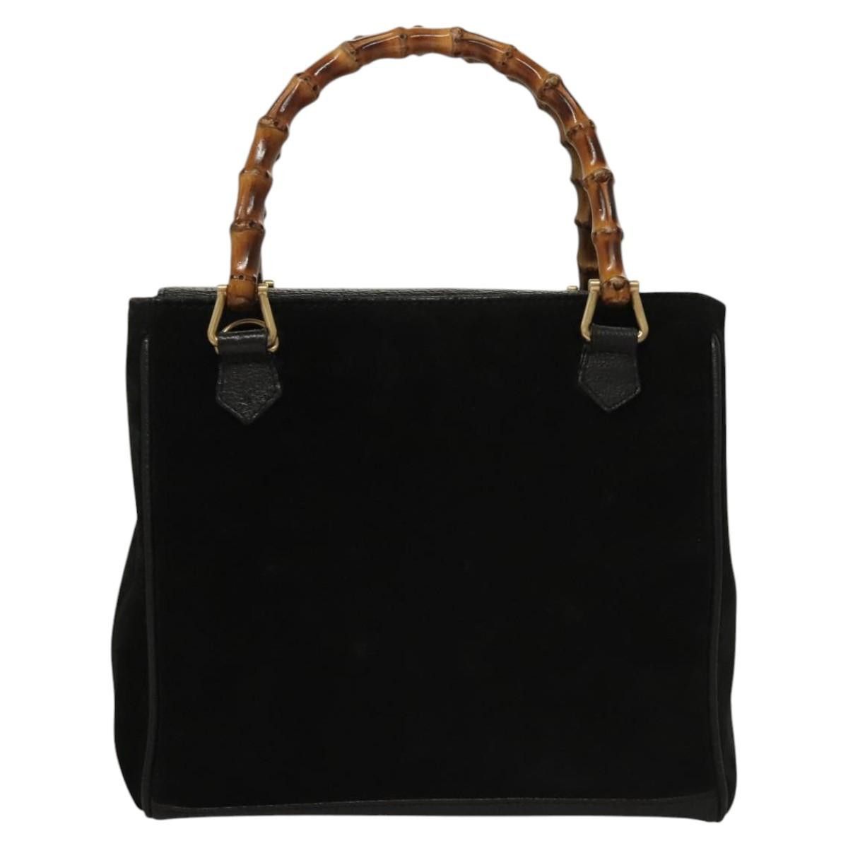 Gucci Gucci Bamboo Zip Pouch Suede Size ONE SIZE - 1 Thumbnail