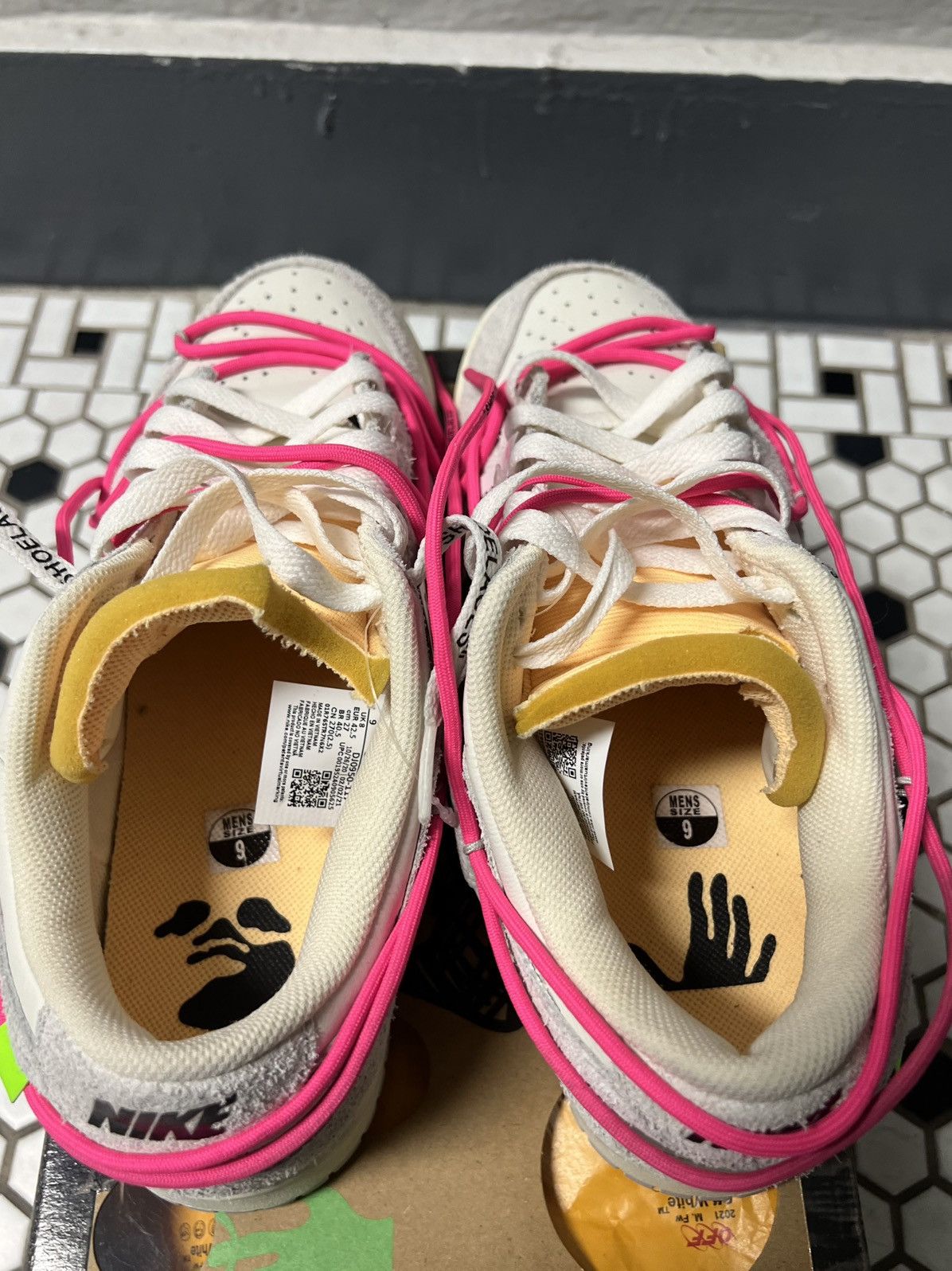 Nike × Off-White Nike Dunk Low Off-White Lot 17 Size US 9 / EU 42 - 4 Thumbnail