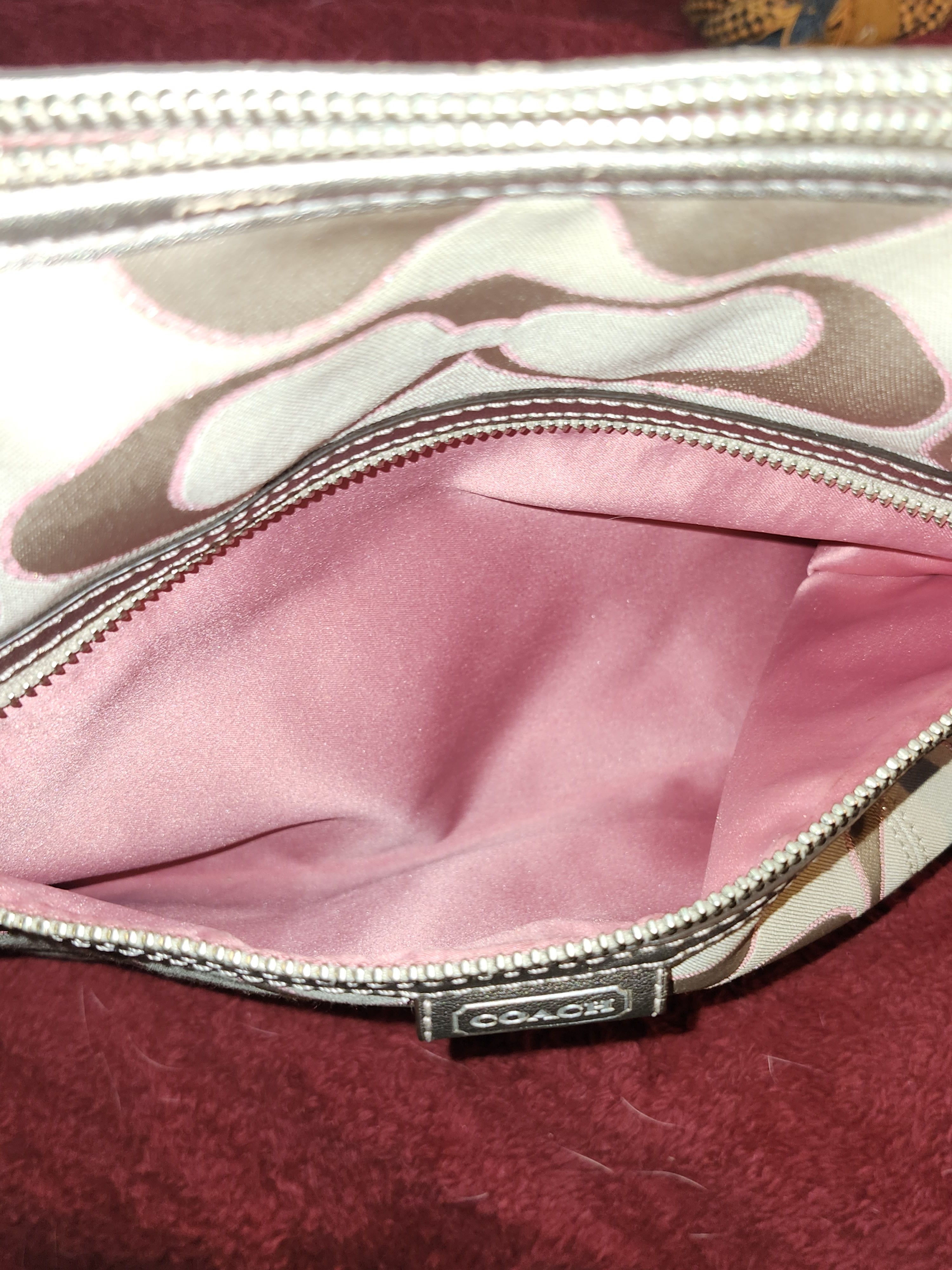 Coach Coach Daisy Outline Signature Metallic EMMA Tote Size ONE SIZE - 8 Thumbnail