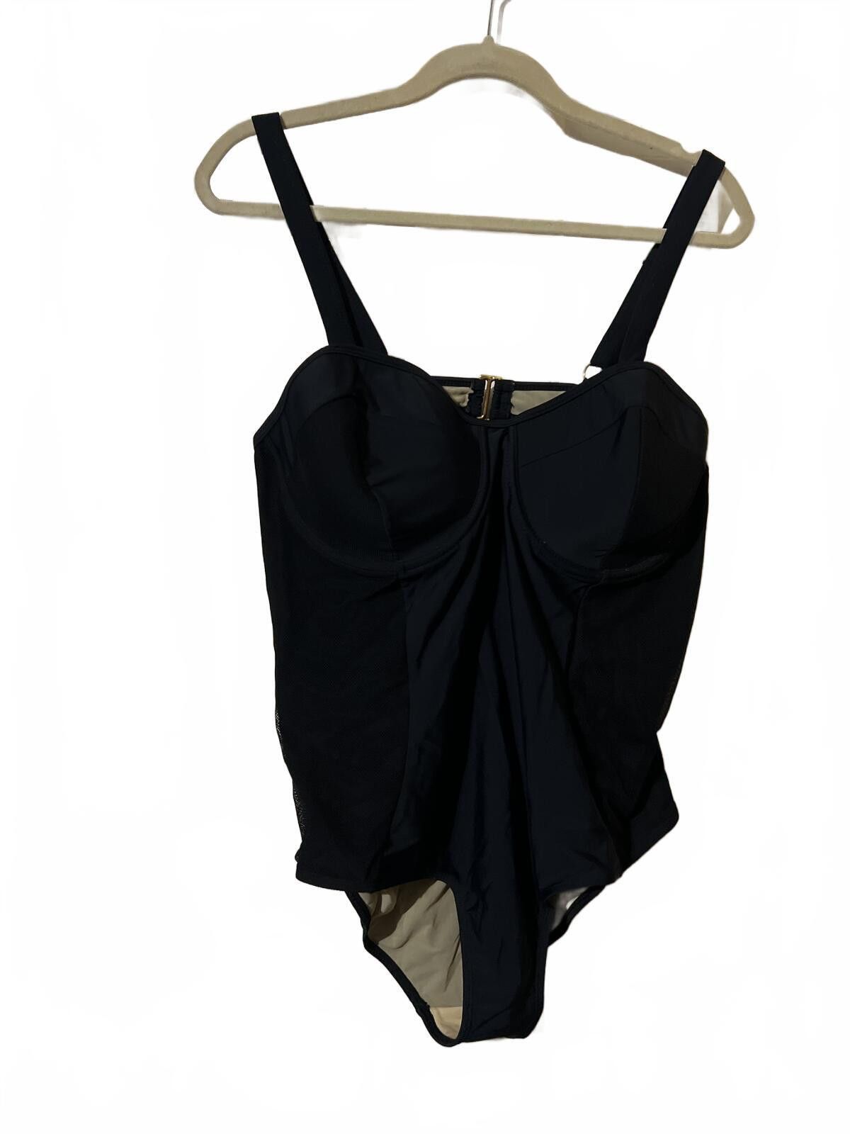 Other Paramour Black One-Piece Swimsuit Supportive Cups 3X Size ONE SIZE - 2 Thumbnail
