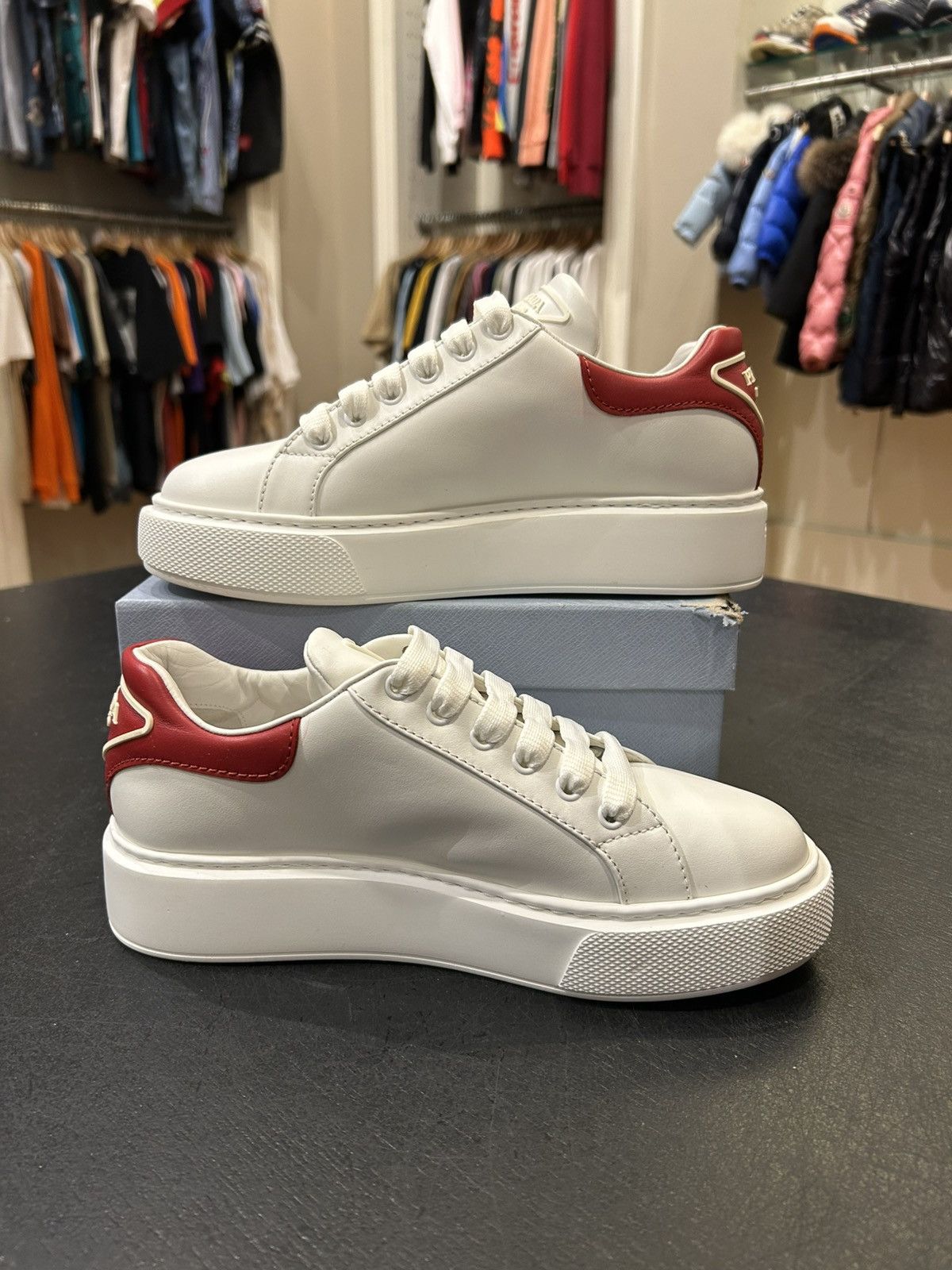Prada Prada Low Top Oversized Sneaker Size US 5 / EU 37 - 2 Thumbnail