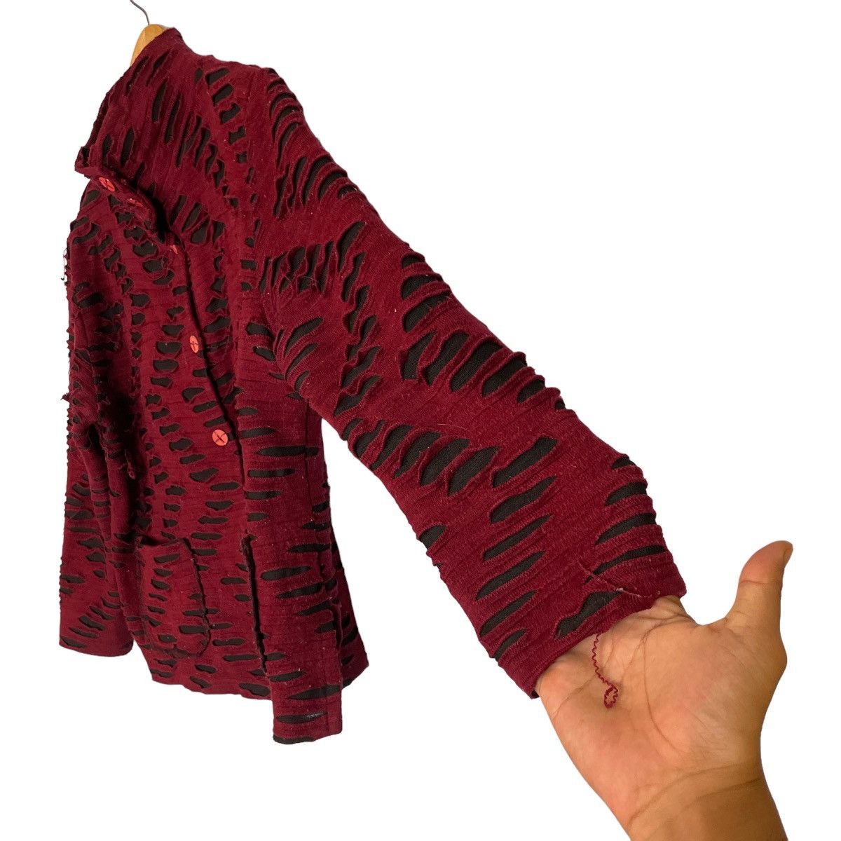Designer Japanese Bondage Ripped Jacket Size M / US 6-8 / IT 42-44 - 10 Thumbnail
