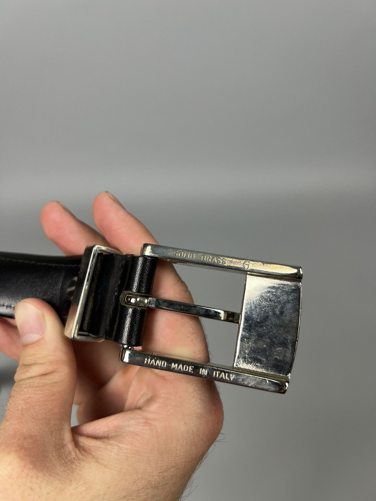 Maison Mollerus Maison Mollerus Black Leather Monogram Belt Size ONE SIZE - 5 Thumbnail