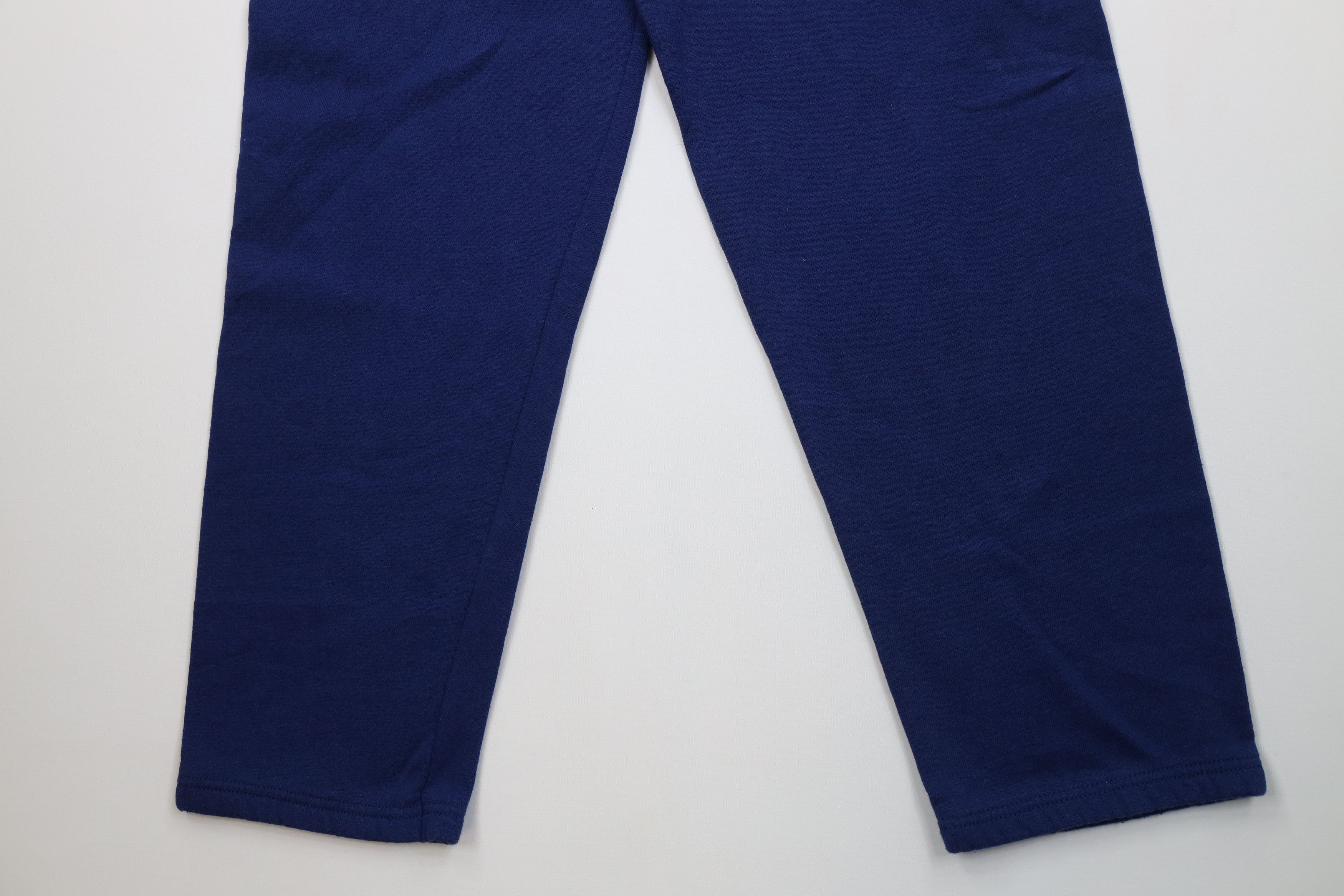 Vintage Vintage 90s Streetwear Faded Blank Sweatpants Pants Blue USA Size US 36 / EU 52 - 10 Thumbnail