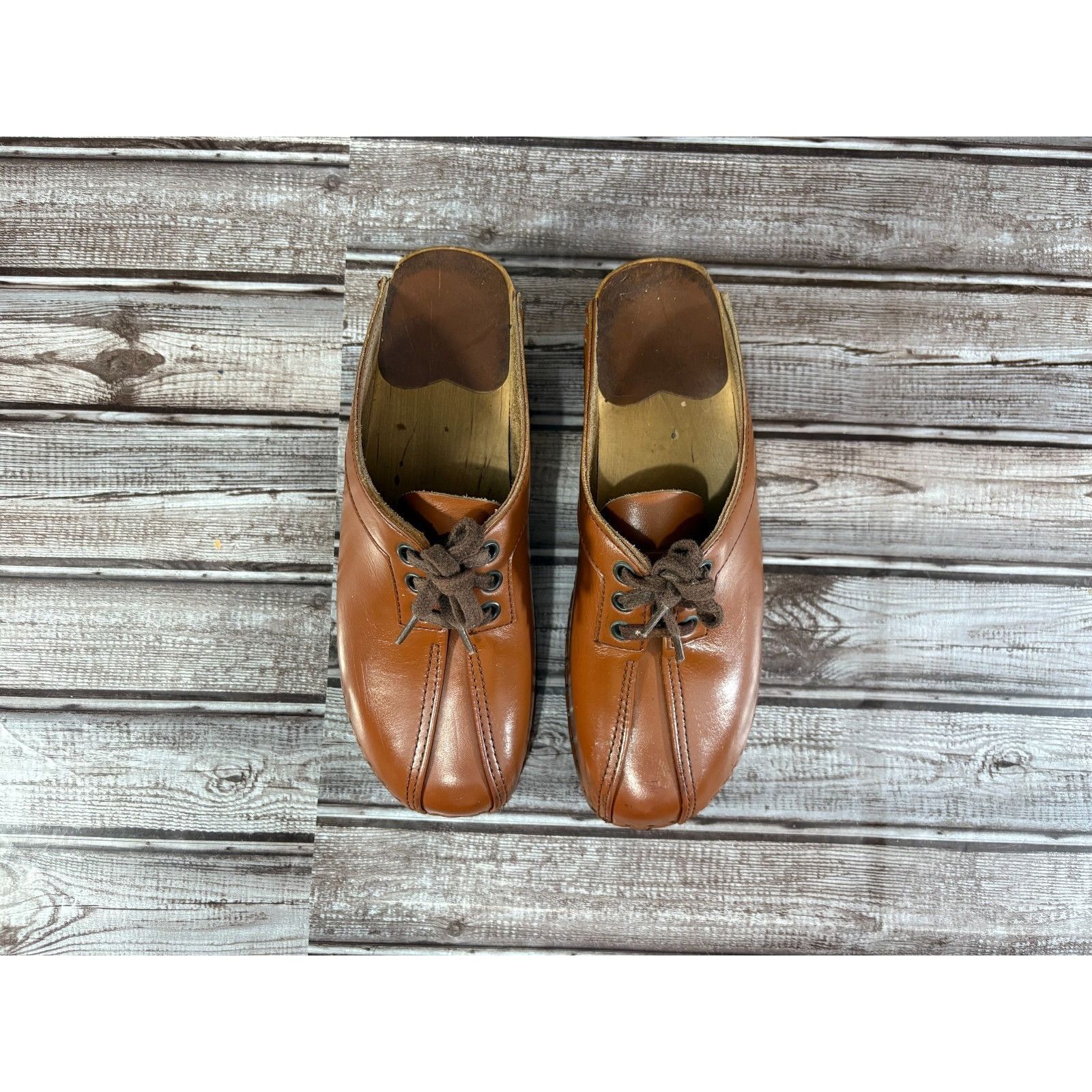 Other Troentorp Bastad Leather Clogs Size 38 US 8 color brown Made Size US 8 / IT 38 - 4 Thumbnail