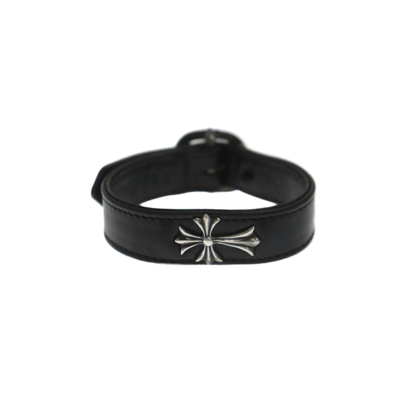 Chrome Hearts CHROME HEARTS GUNSLINGER CROSS LEATHER BRACELET Size ONE SIZE - 2 Thumbnail