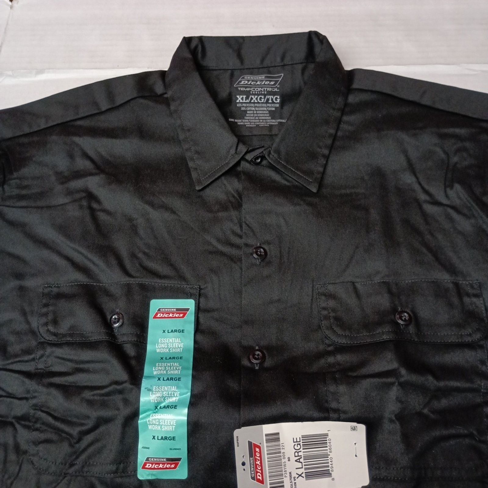 Dickies Dickies Work Shirt Men's Size XL Black Temp Control L/S New Size US XL / EU 56 / 4 - 3 Thumbnail