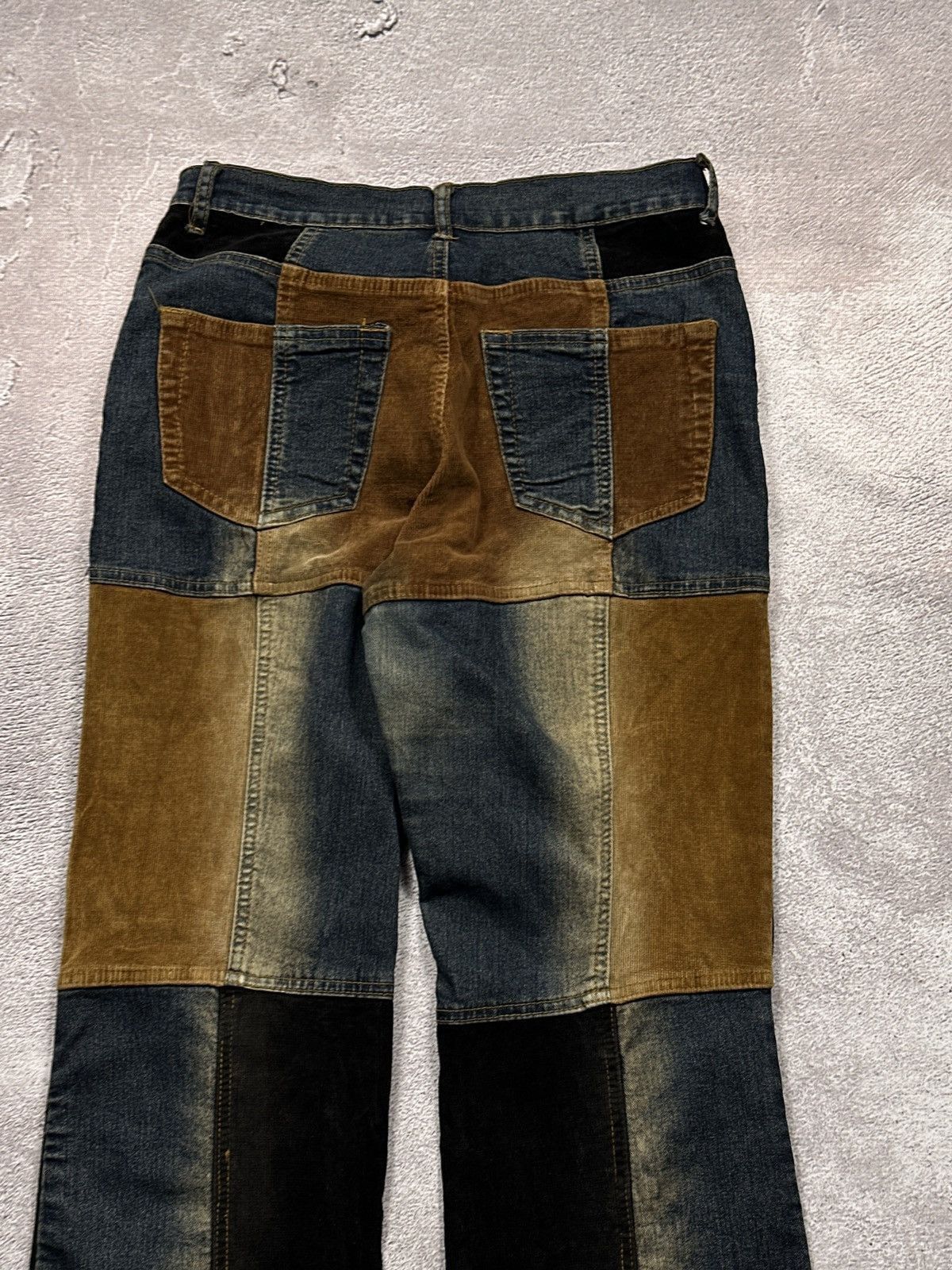 If Six Was Nine Y2K LGB IfSixWasNine Style Patchwork Flared Denim Jeans Size US 29 - 9 Thumbnail