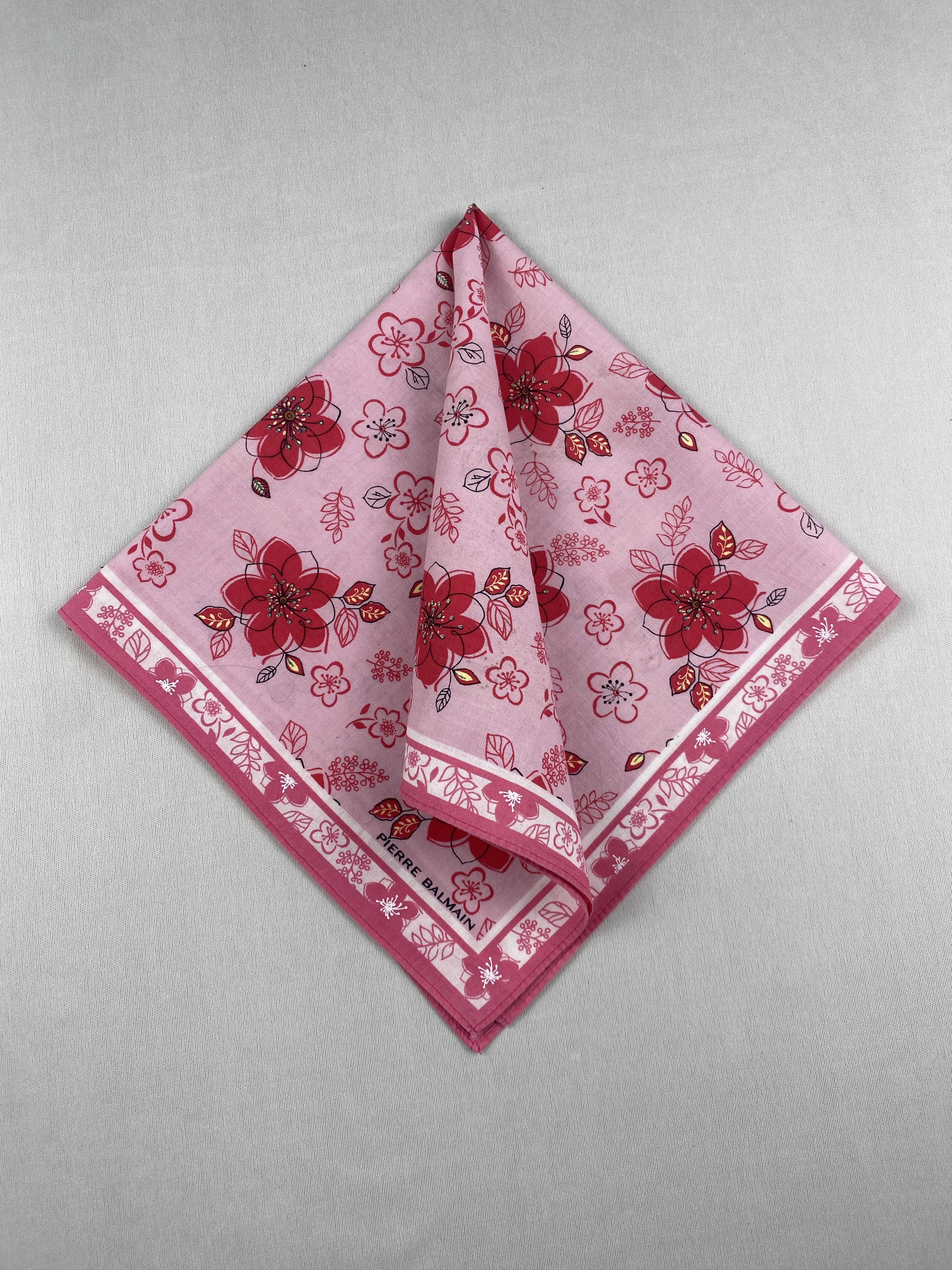 Pierre Balmain Vtg Pierre Balmain Handkerchief Pocket Square Bandana HM0040 Size ONE SIZE - 2 Thumbnail