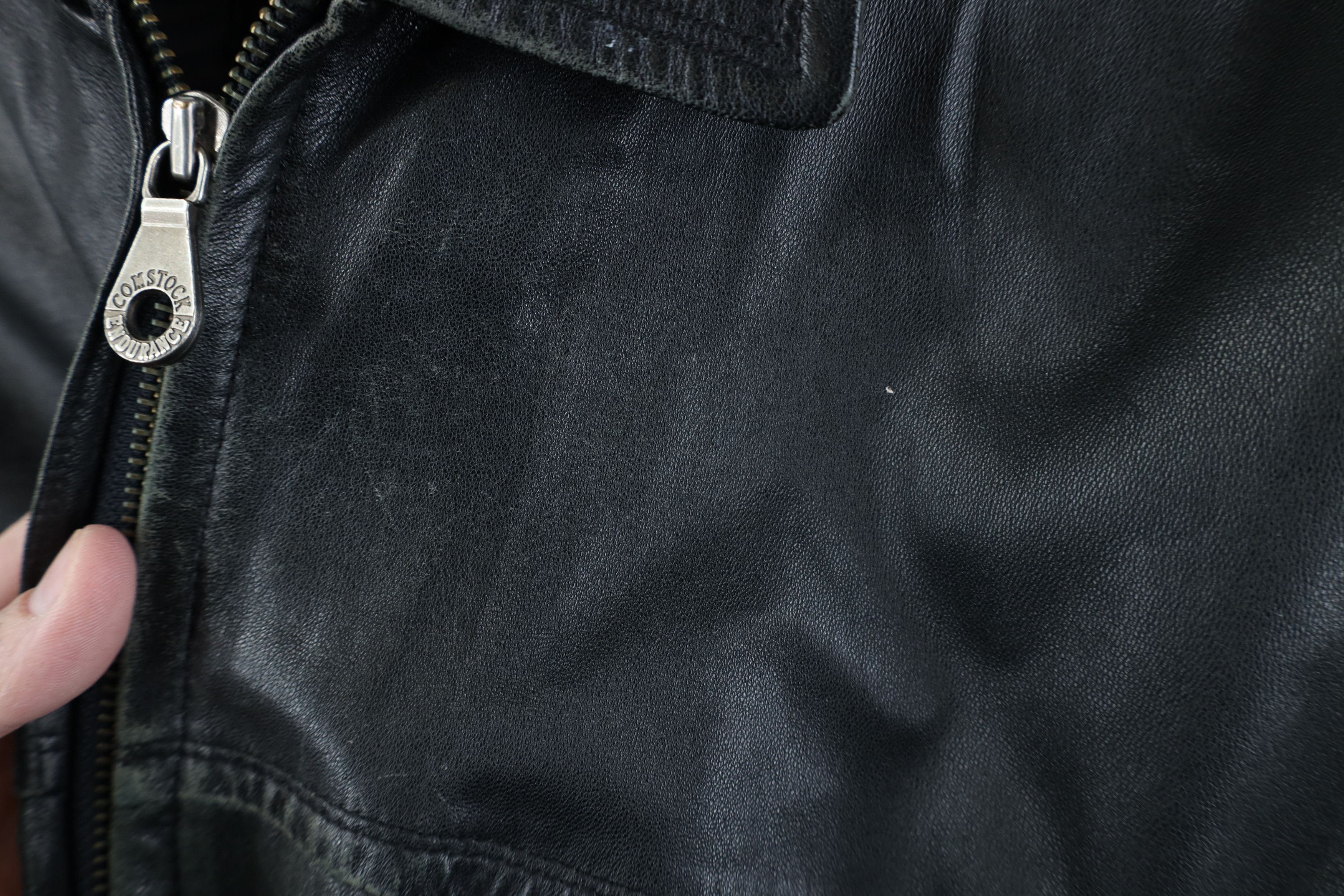 Vintage Vintage 90s Streetwear Soft Leather Collared Bomber Jacket Size US XXL / EU 58 / 5 - 4 Thumbnail