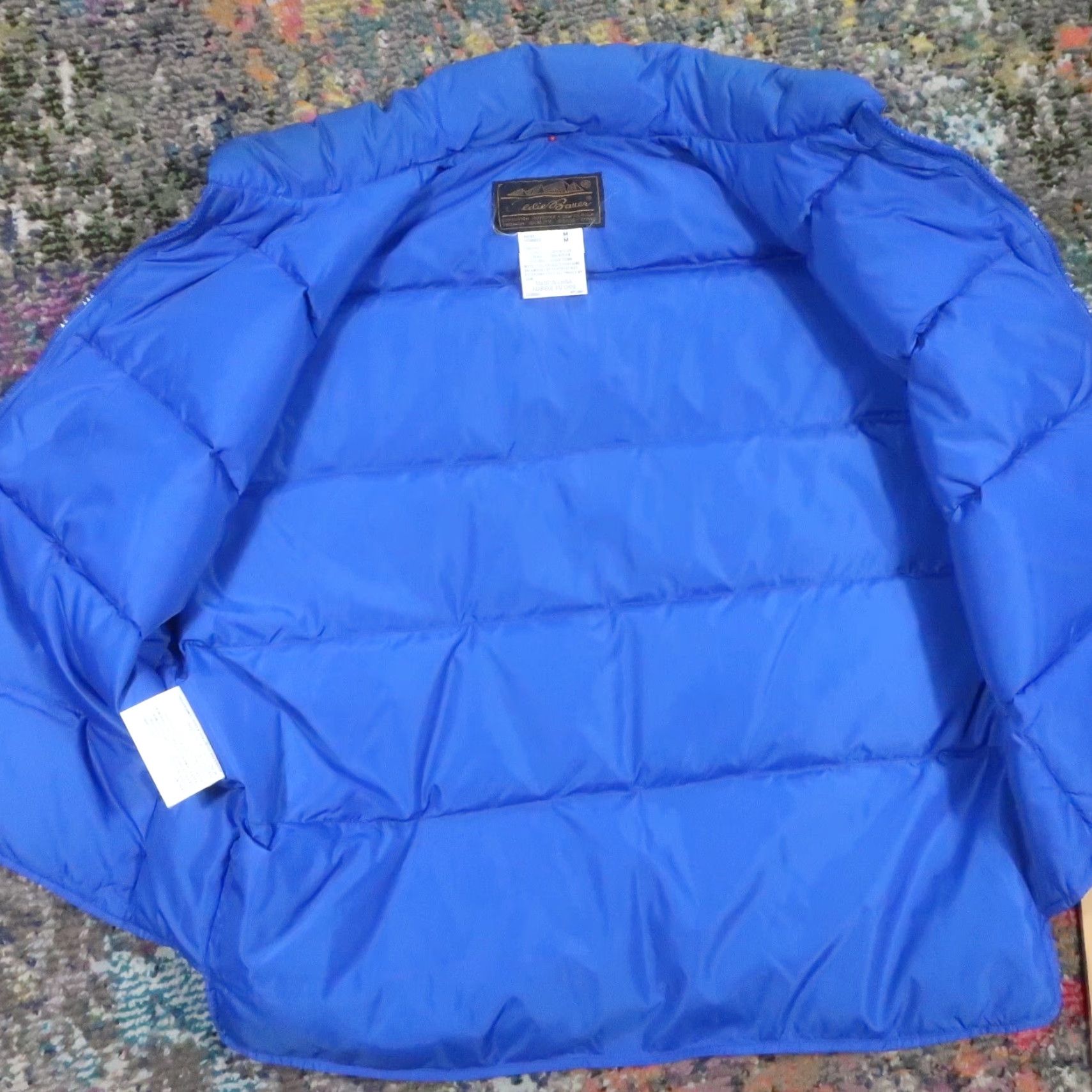 Eddie Bauer VINTAGE Eddie Bauer Down Puffer Vest Mens M Blue Pockets Full Zip Goose Fill Size US M / EU 48-50 / 2 - 6 Thumbnail