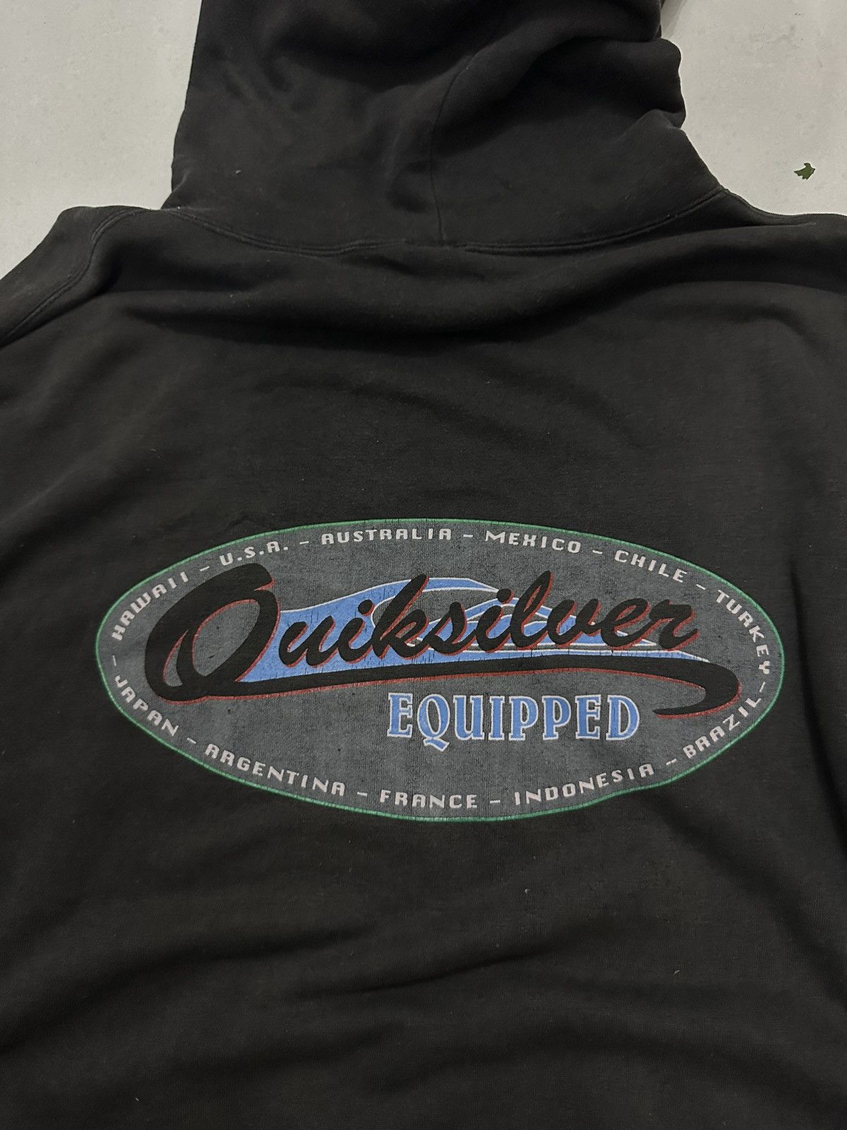 Quicksilver Y2K QUICKSILVER Distress Hoodies Size US XL / EU 56 / 4 - 4 Thumbnail