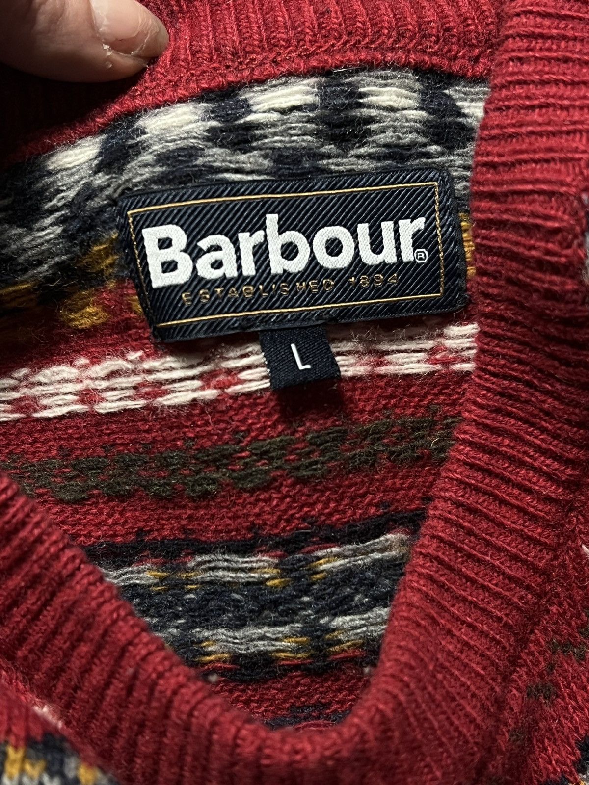 Barbour Vintage Barbour Scotland Wool Pullover 90’s Sweater Size US M / EU 48-50 / 2 - 9 Thumbnail