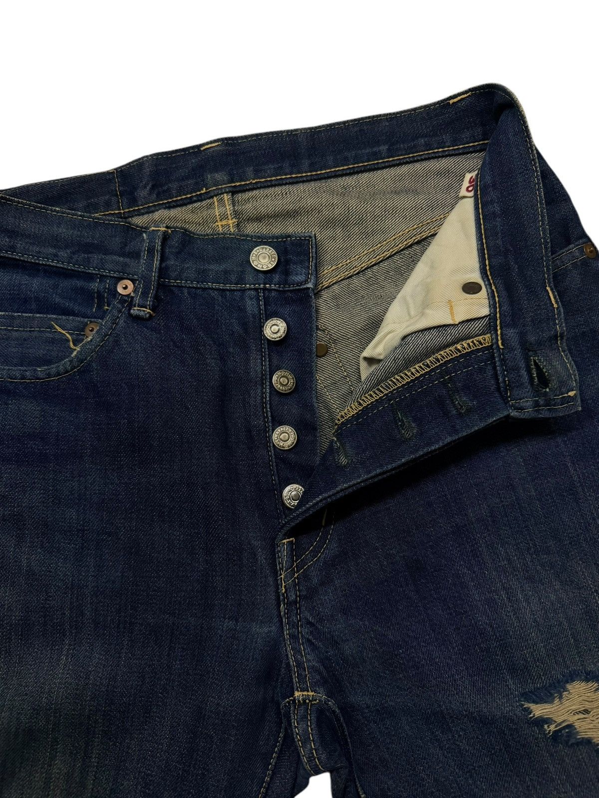 Blue Blue Japan Vintage Blue Blue Japan Selvedge Denim Jeans | W29 Size US 29 - 12 Thumbnail