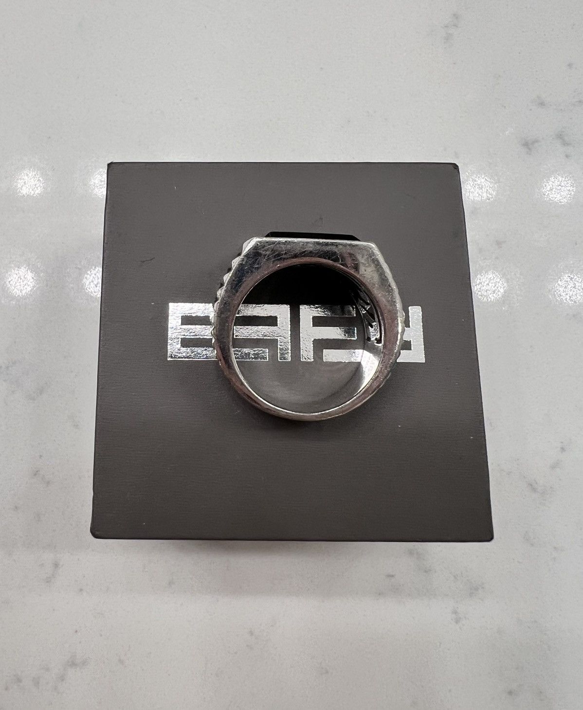 Designer × Jewelry Effy 925 Sterling Silver & Onyx Statement Ring Size ONE SIZE - 8 Thumbnail
