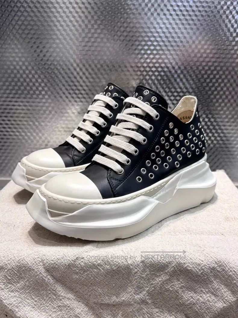 Rick Owens Rick Owens Tank-soled leather low-top casual shoes underwi Size US 5.5 / IT 35.5 - 2 Thumbnail