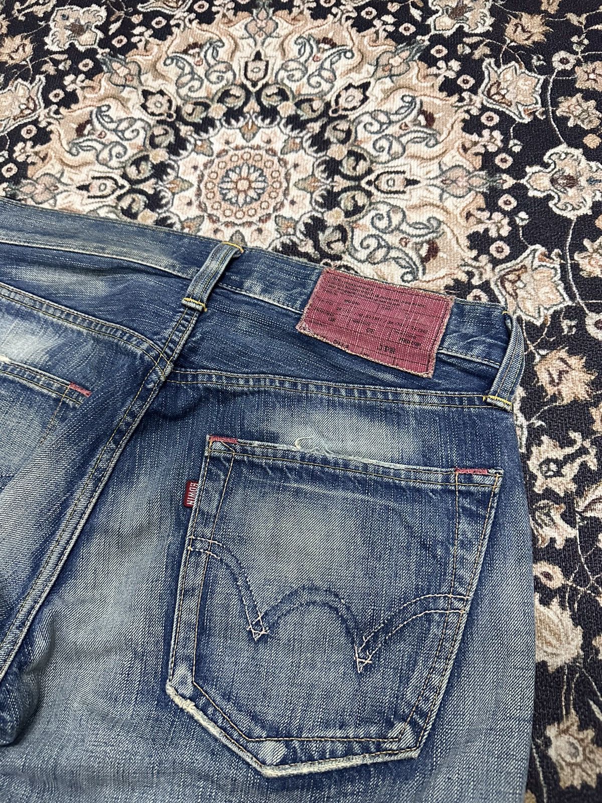 If Six Was Nine 💥Edwin Japan💥 Japanese brand Edwin Red Tab 💥 Size US 33 - 3 Thumbnail