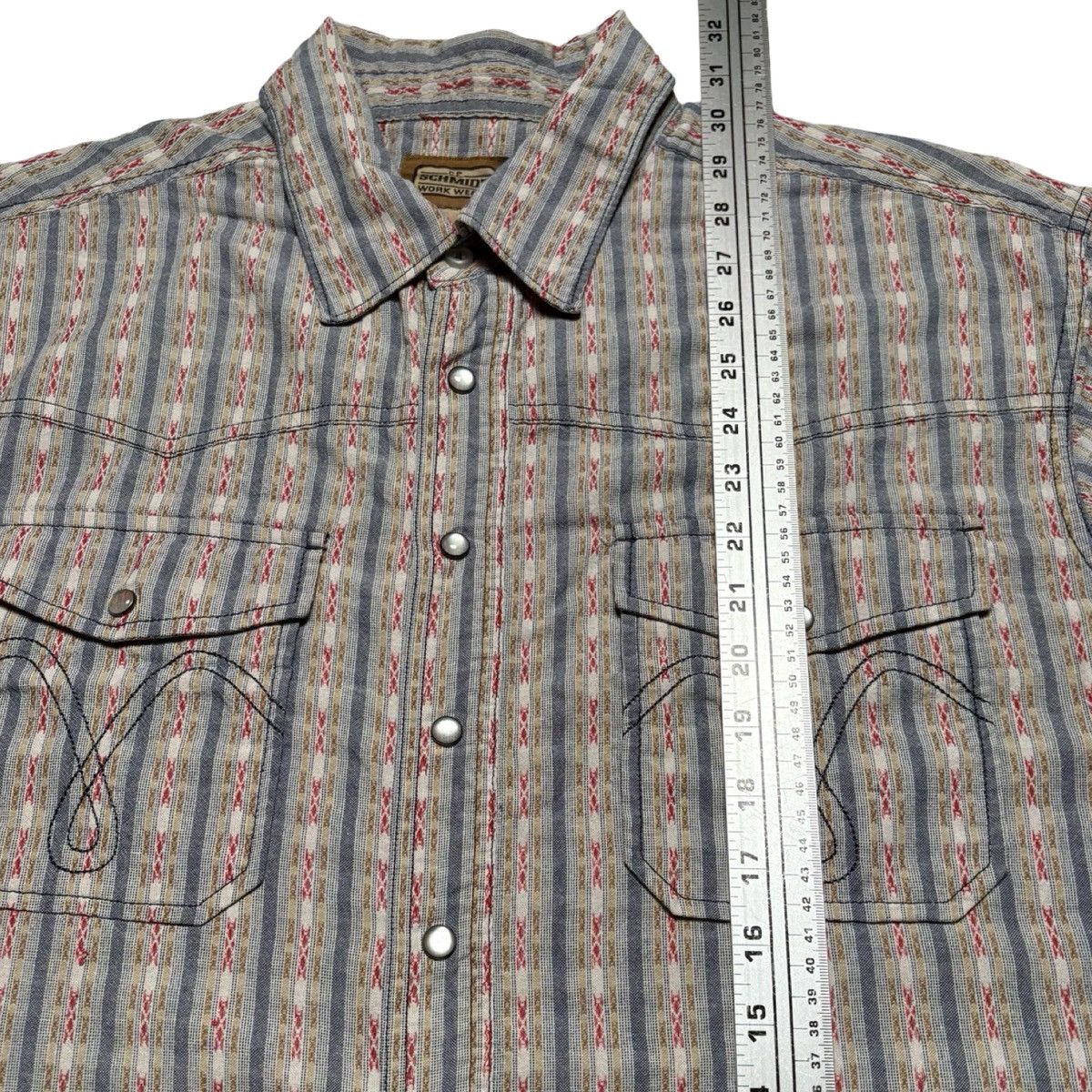 Other C.E. Schmidt Work Wear Men's Sz L Shirt Western Pearl Snap Size US L / EU 52-54 / 3 - 5 Thumbnail