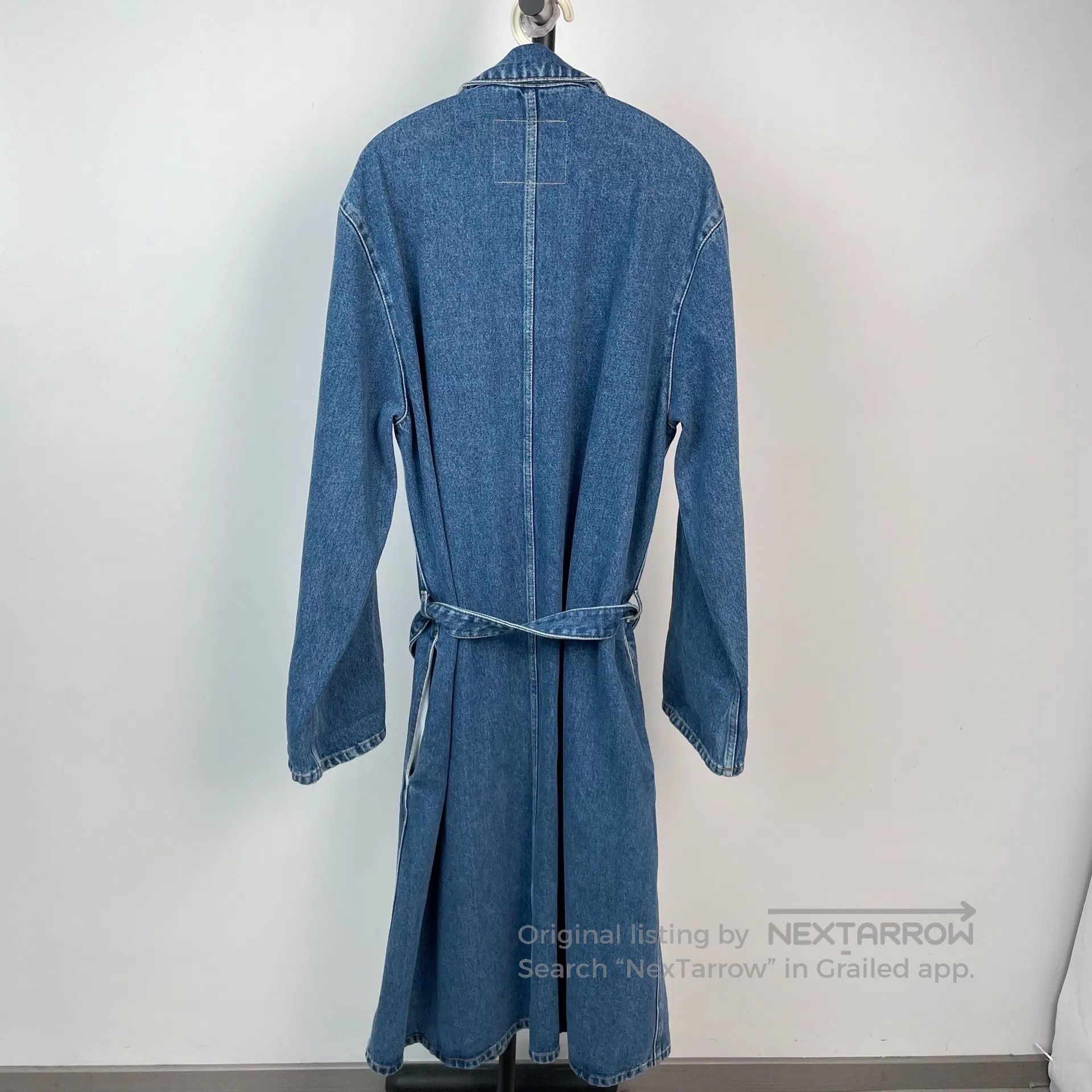 Balenciaga Balenciaga Blue Long Denim Bathrobe Coat Jacket Size 36| Size XS / US 0-2 / IT 36-38 - 2 Thumbnail