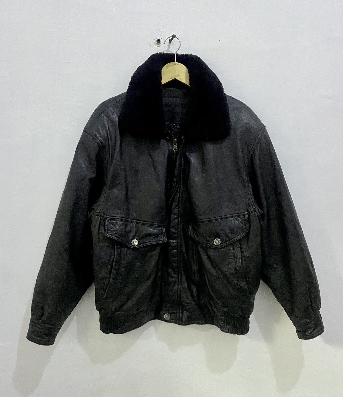 Polo Ralph Lauren × Ralph Lauren 💥Vintage💥Polo Ralph Laurent Leather Jacket Size US L / EU 52-54 / 3 - 5 Thumbnail