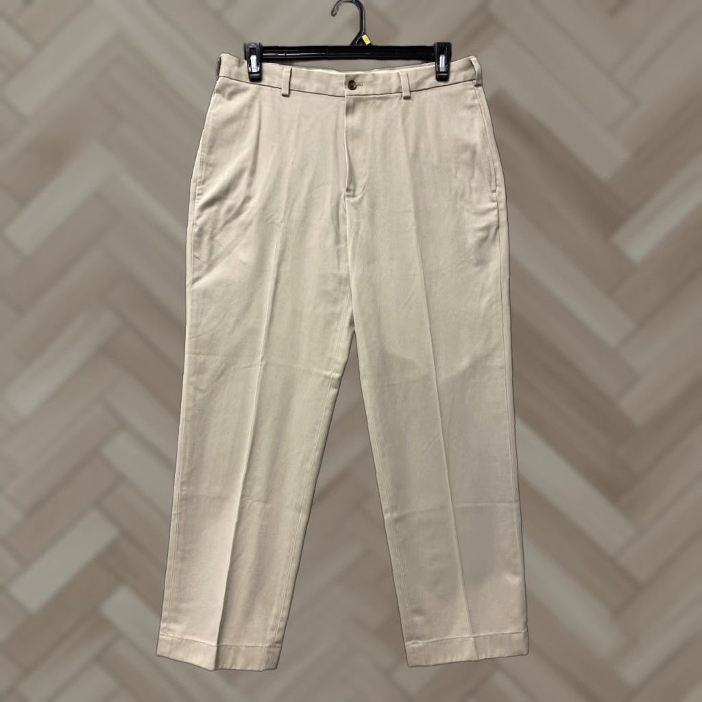 VINTAGE Brooks Brothers Men's Chino Pants Size 35X30 Cotton Tan Casual Business Workwear