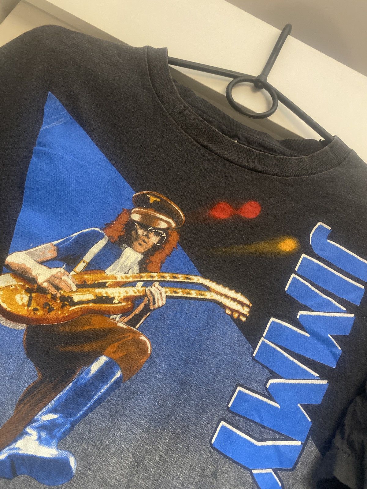 Led Zeppelin Jimmy page rare led zeppelin under license 80s tee Size US L / EU 52-54 / 3 - 4 Thumbnail