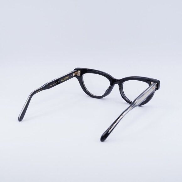 Valentino Valentino V-ESSENTIAL II VLX-124A Eyeglasses Shiny Black 50m Size ONE SIZE - 4 Thumbnail