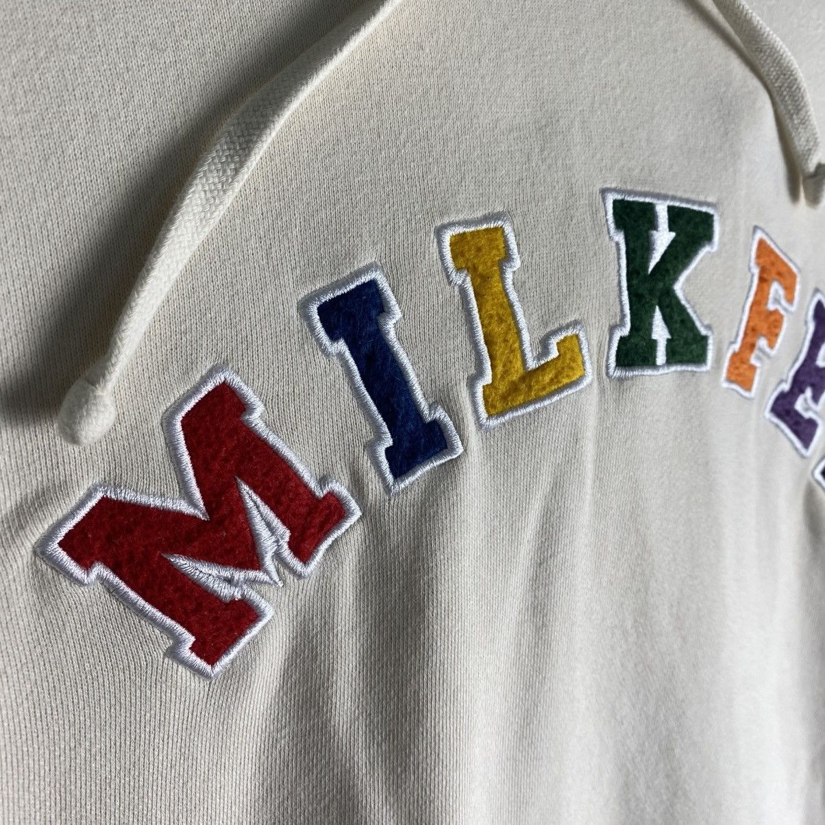 Japanese Brand Milkfed Spellout Pullover Sweater Hoodie Size US L / EU 52-54 / 3 - 4 Thumbnail