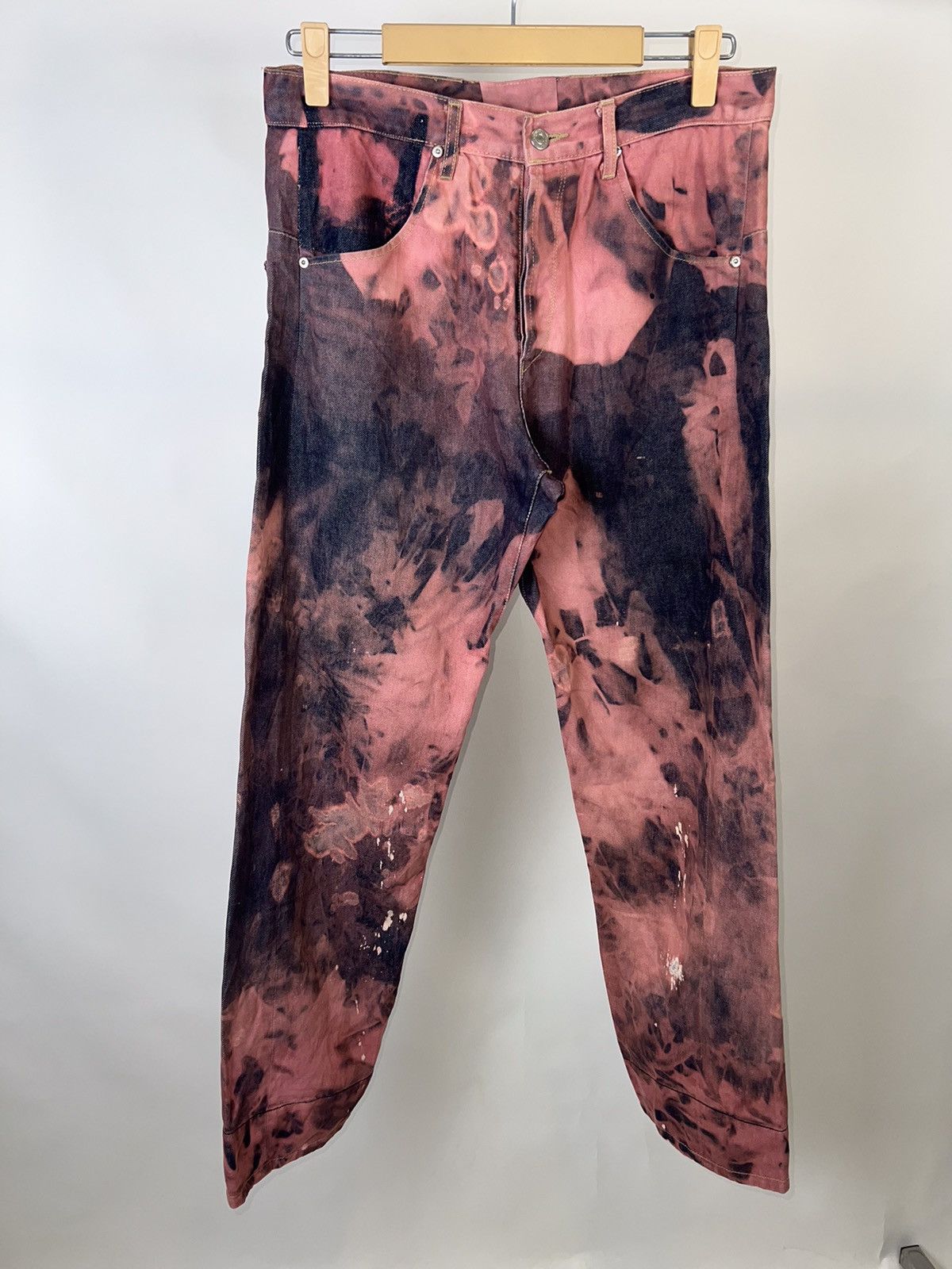 Levi's Vintage Levi’s engineer jeans denim acid wash Size US 34 / EU 50 - 2 Thumbnail