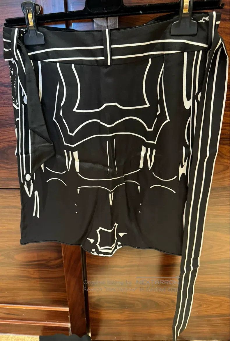 Hermes Hermes 100% Silk Short Skirt, Belt Design Size 24" / US 00 / IT 34 - 3 Thumbnail