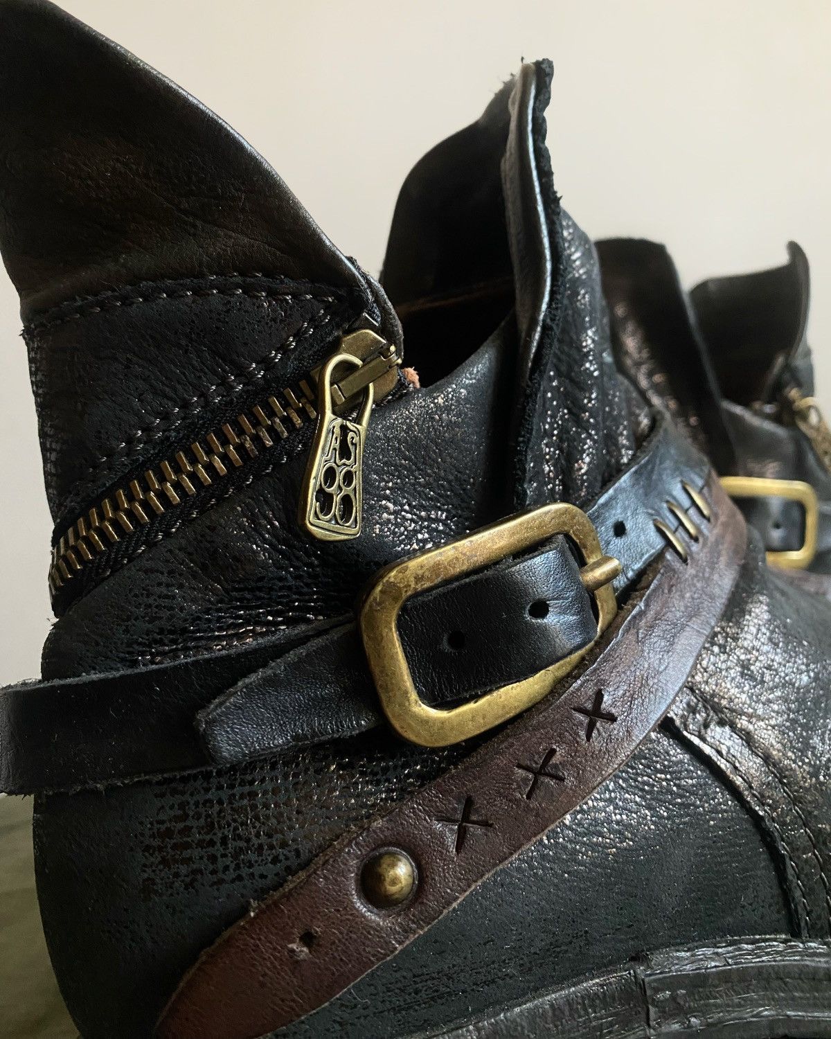 A.S.98 A.S.98 Tornado zip Avant Garde Cowboy Western western boots Size US 8 / IT 38 - 4 Thumbnail