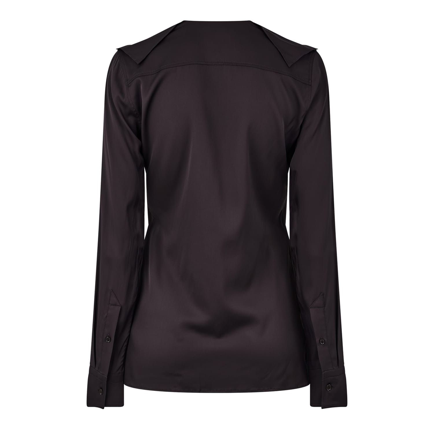 Bottega Veneta Bottega Veneta Regular Fit Long Sleeve Shirt in Brown Size M / US 6-8 / IT 42-44 - 2 Thumbnail