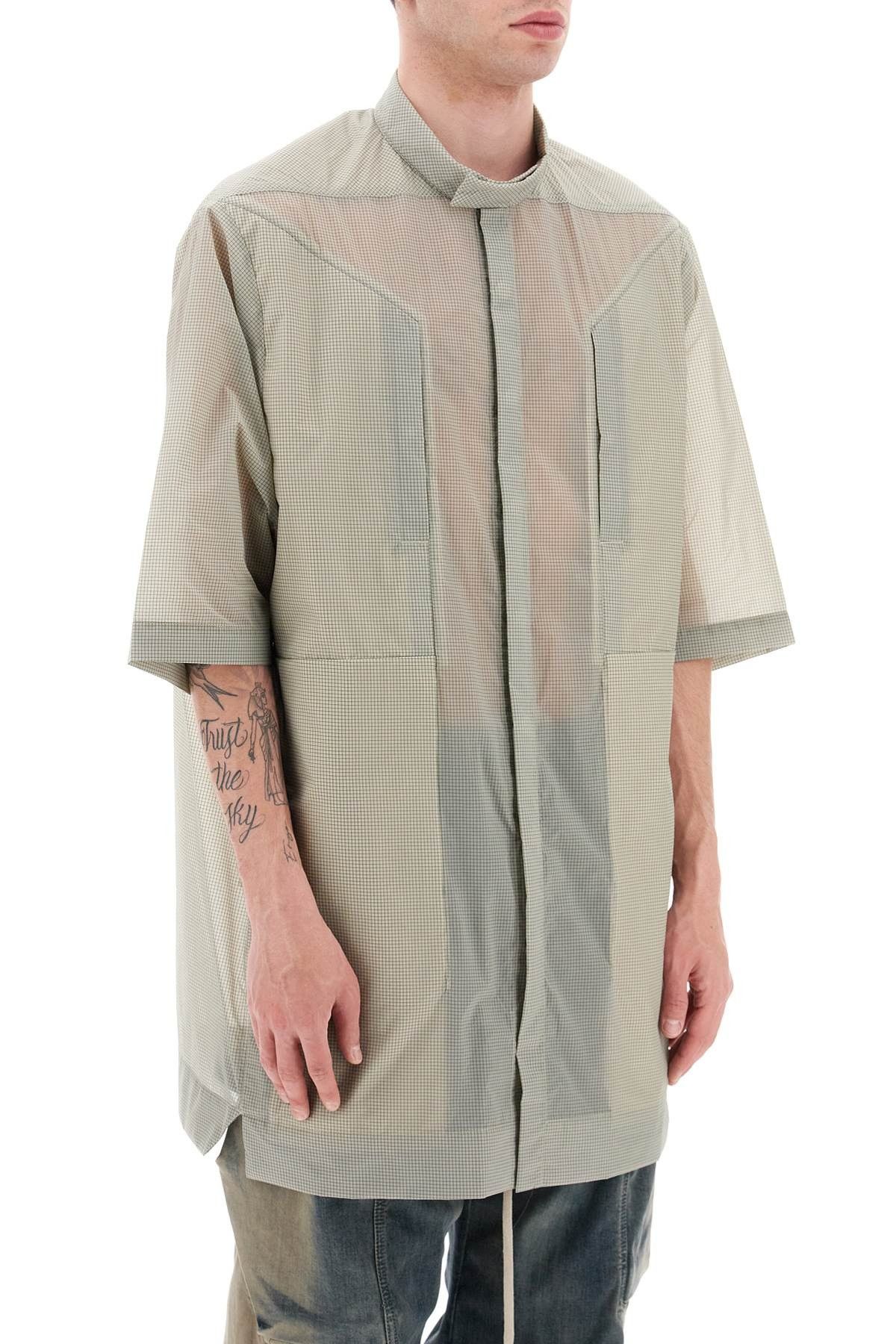 Rick Owens o1y0325 Oversized Shirt in Grey Size US M / EU 48-50 / 2 - 2 Thumbnail