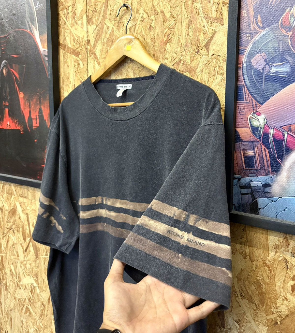 Stone Island Vintage Stone Island Stripe 3 Shirt 🔥 Size US L / EU 52-54 / 3 - 1 Thumbnail