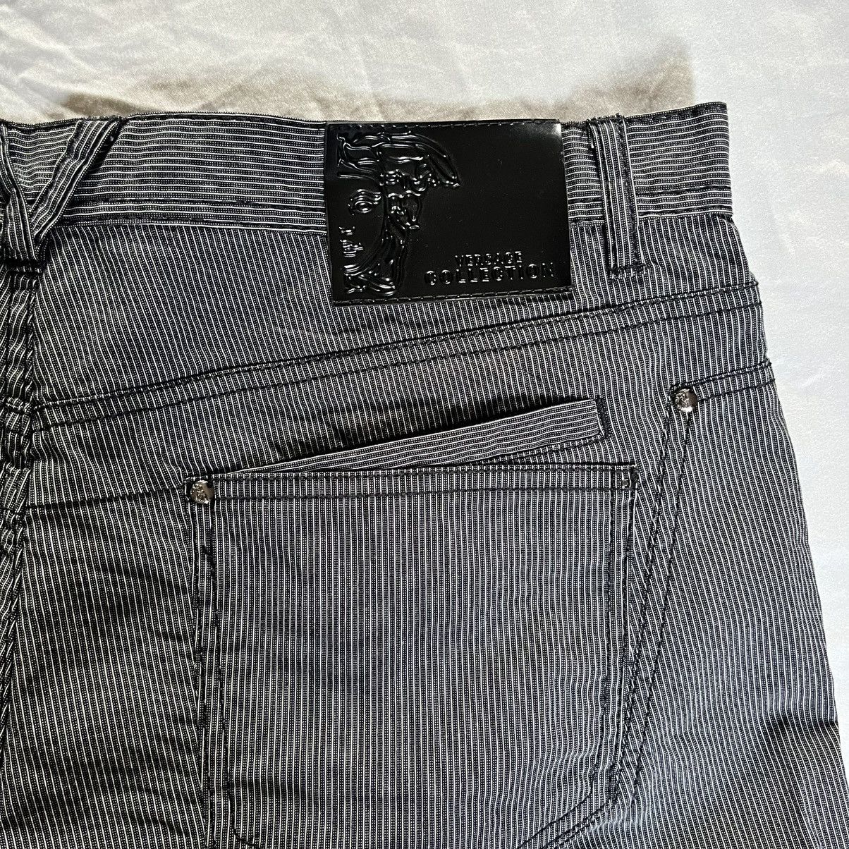 Versace Versace Black Casual Stripped Pants Size US 36 / EU 52 - 4 Thumbnail