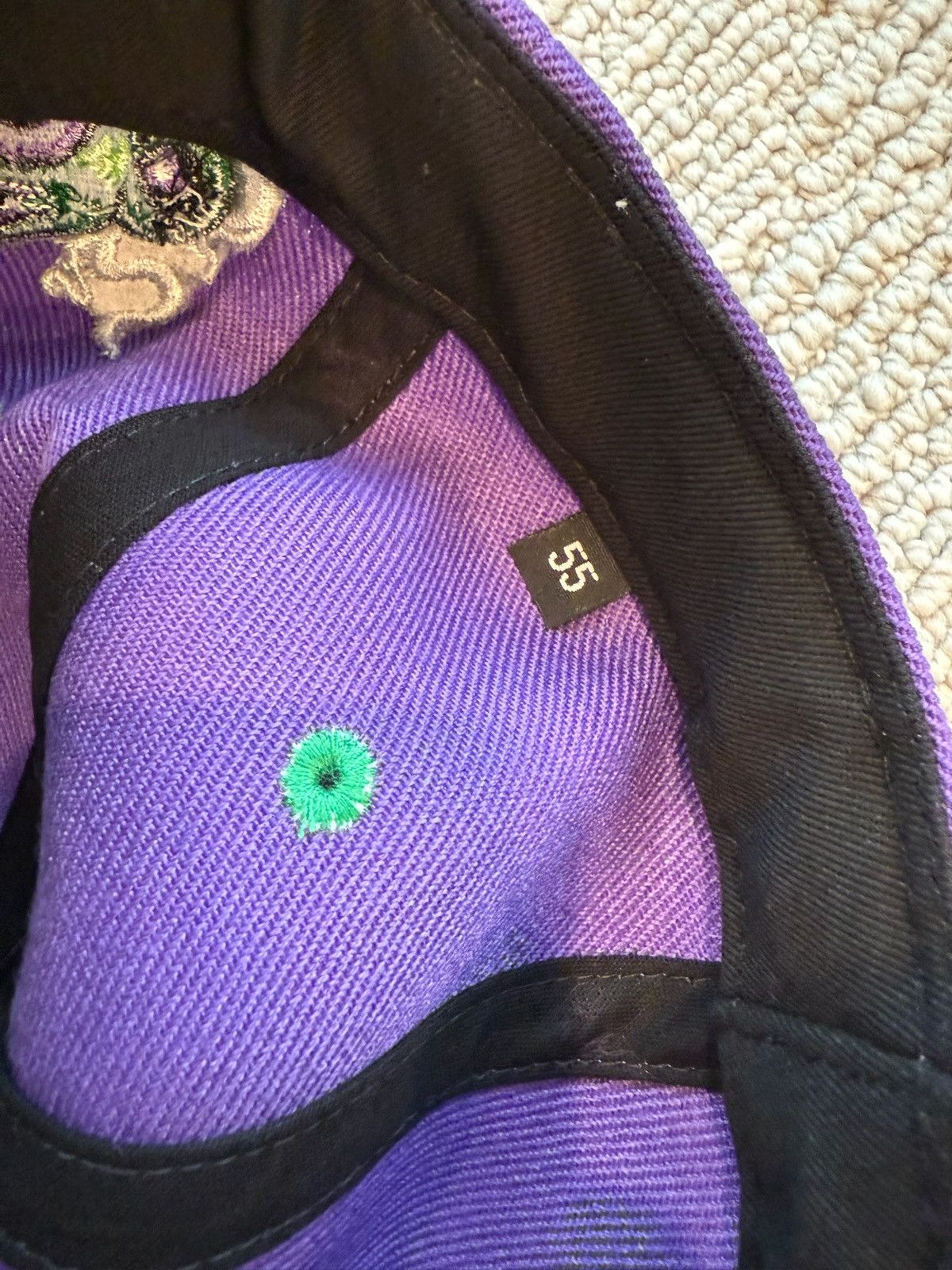 Other × Vintage NAF 420 Exclusive Skunk Fitted Hat Green/Purple Size ONE SIZE - 7 Thumbnail