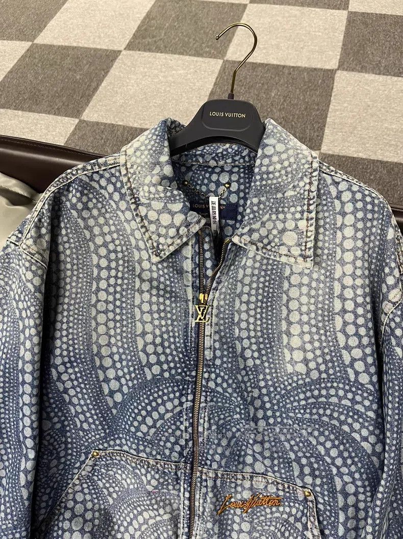 Louis Vuitton Louis Vuitton Yayoi Kusama Denim Jacket Size US L / EU 52-54 / 3 - 3 Thumbnail