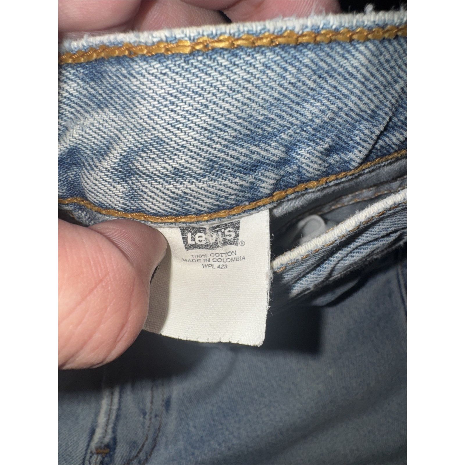 Levi's × Vintage Levi’s 501 26x32 Distressed Light Wash Jeans Embroidery Y2K Size US 26 / EU 42 - 11 Thumbnail
