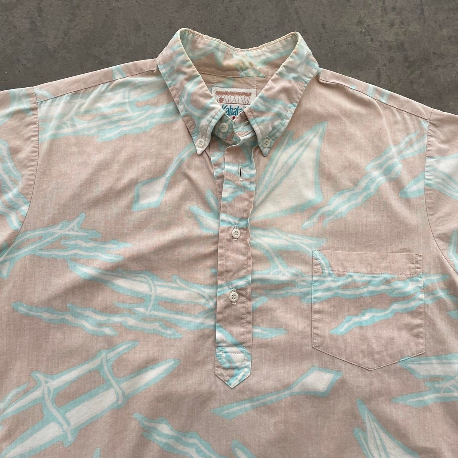 Vintage Vintage Kahala Pink Hawaiian Shirt Size US L / EU 52-54 / 3 - 2 Thumbnail