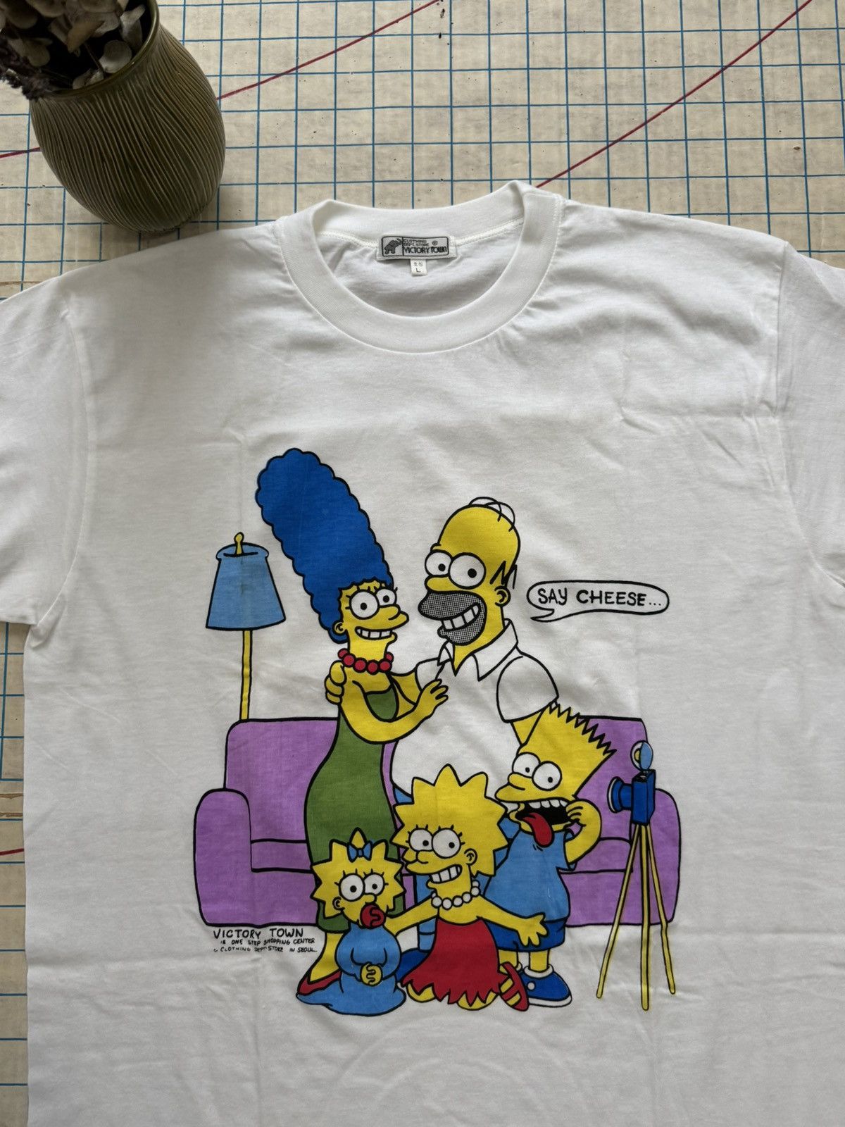Vintage Vintage The Simpsons Say Cheese Bootleg Tee Fits Medium Size US M / EU 48-50 / 2 - 4 Thumbnail