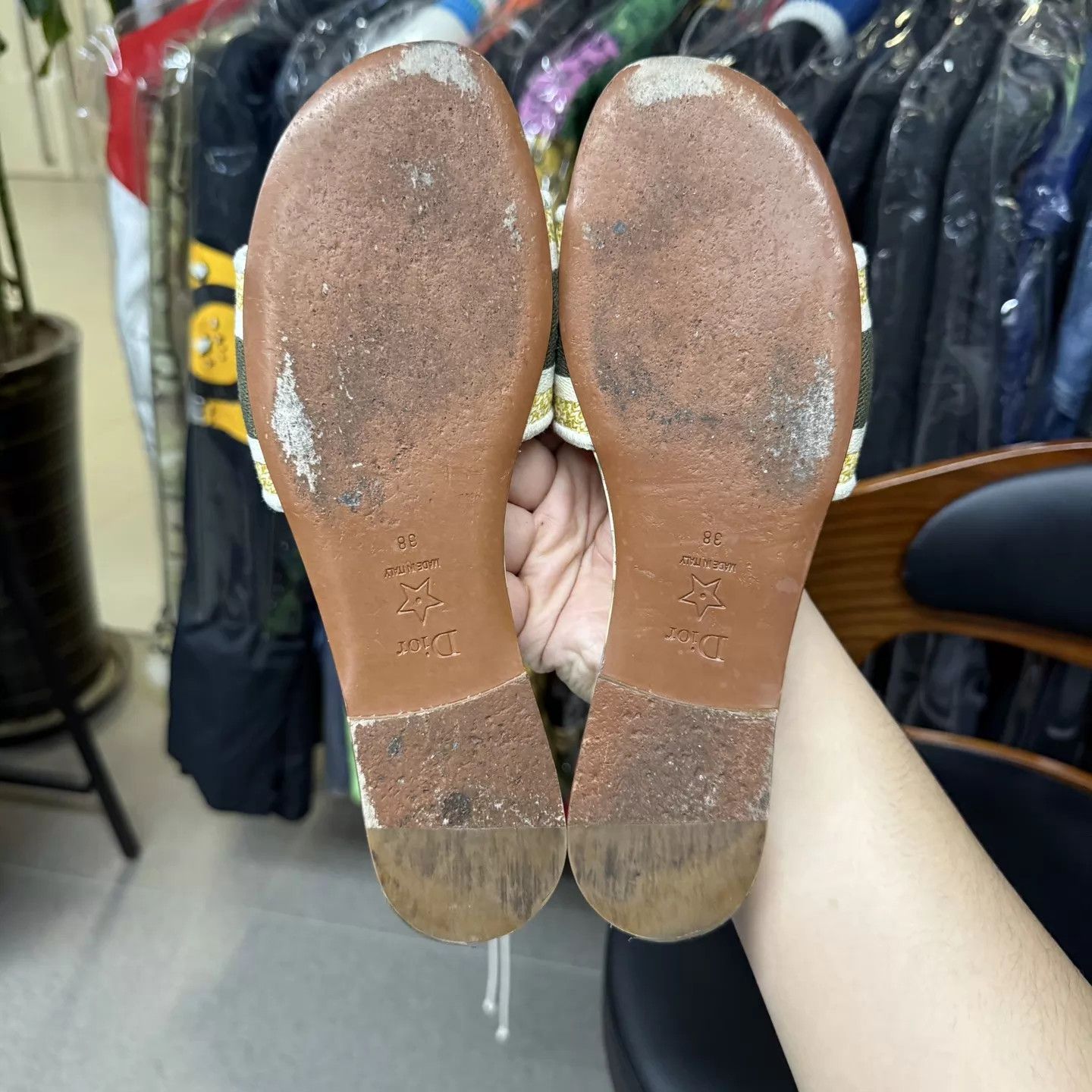 Dior Dior Dway Slipper Slip-On 38 Excellent Condition Size US 7.5 / IT 37.5 - 9 Thumbnail