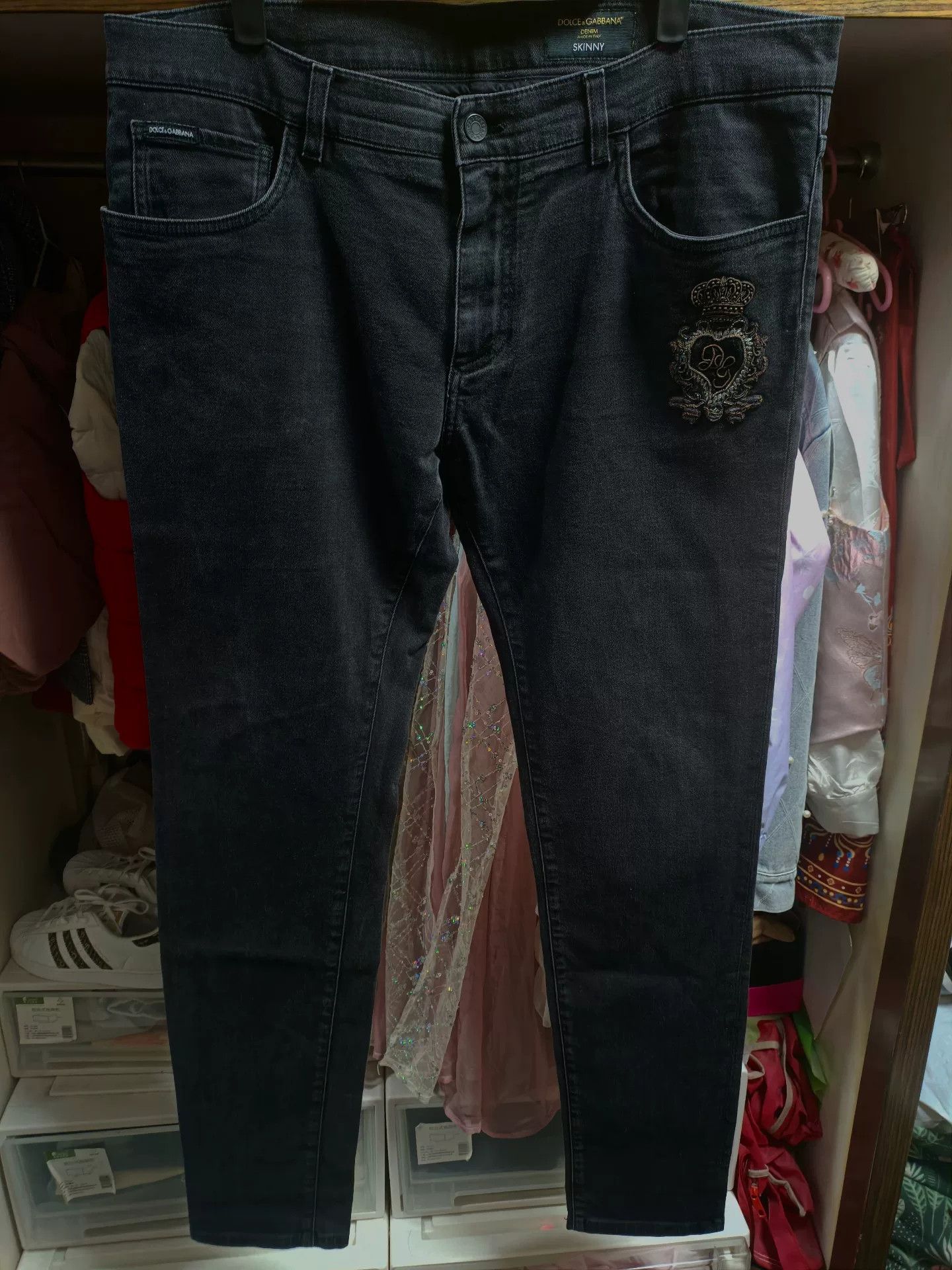 Dolce & Gabbana Dolce&Gabbana Sacred Heart Crown Jeans Size US 28 / EU 44 - 1 Thumbnail