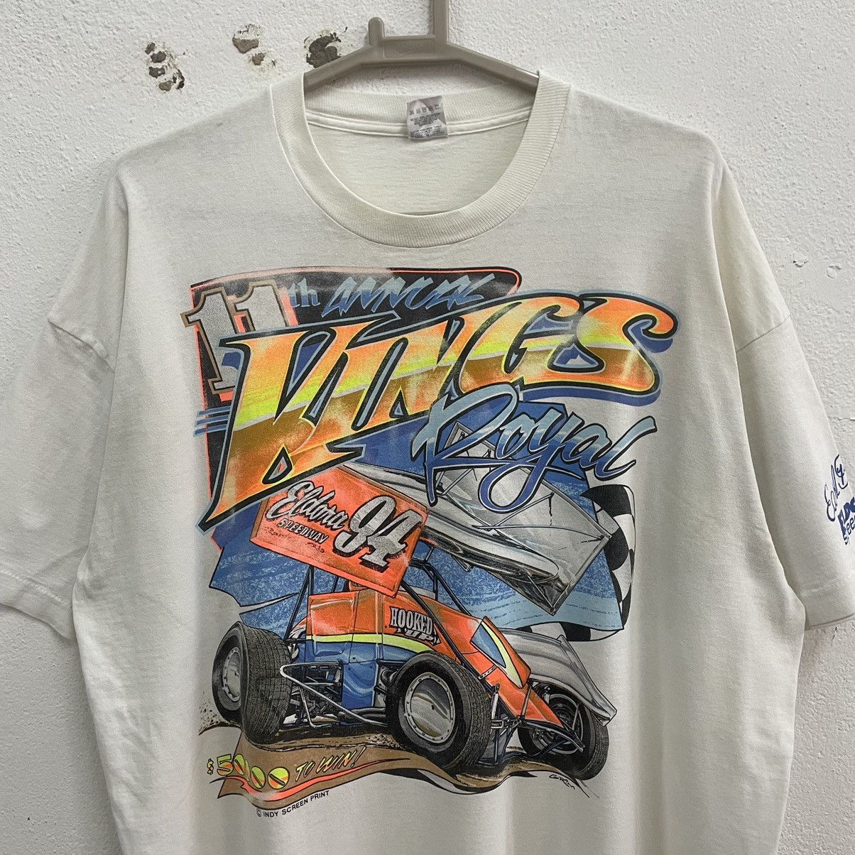 Sports Specialties × Vintage 🔥Vintage 90s King Royal Eldora Speedway Promo Racing Tee Size US XXL / EU 58 / 5 - 3 Thumbnail