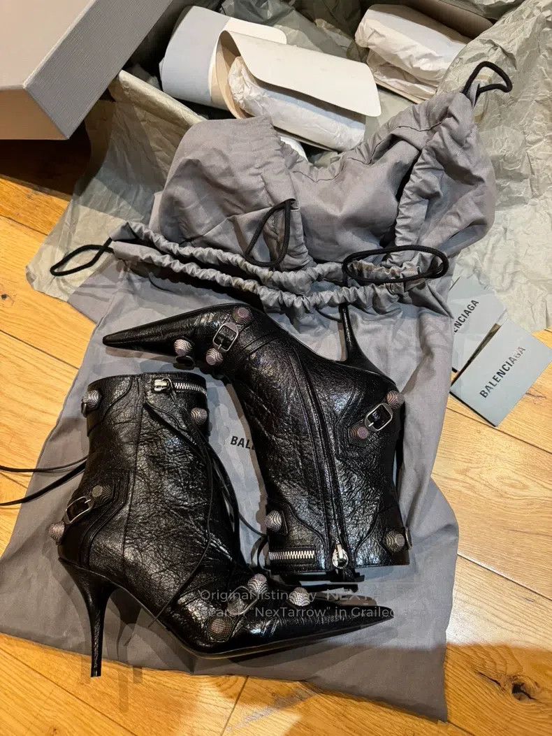 Balenciaga Balenciaga Black Biker Boots Size US 6.5 / IT 36.5 - 3 Thumbnail